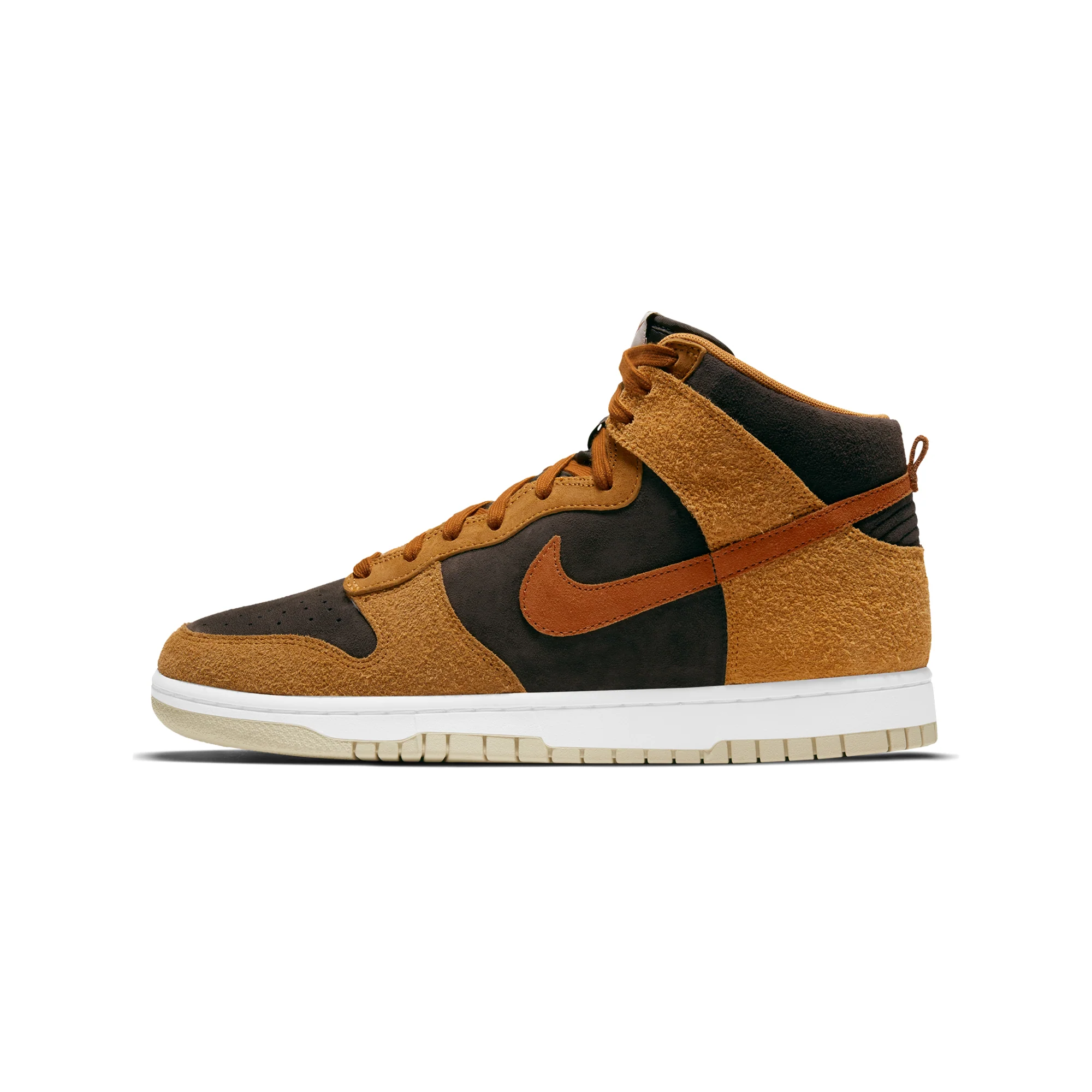 Nike Mens Dunk High Retro Premium 'Dark Curry' Shoes