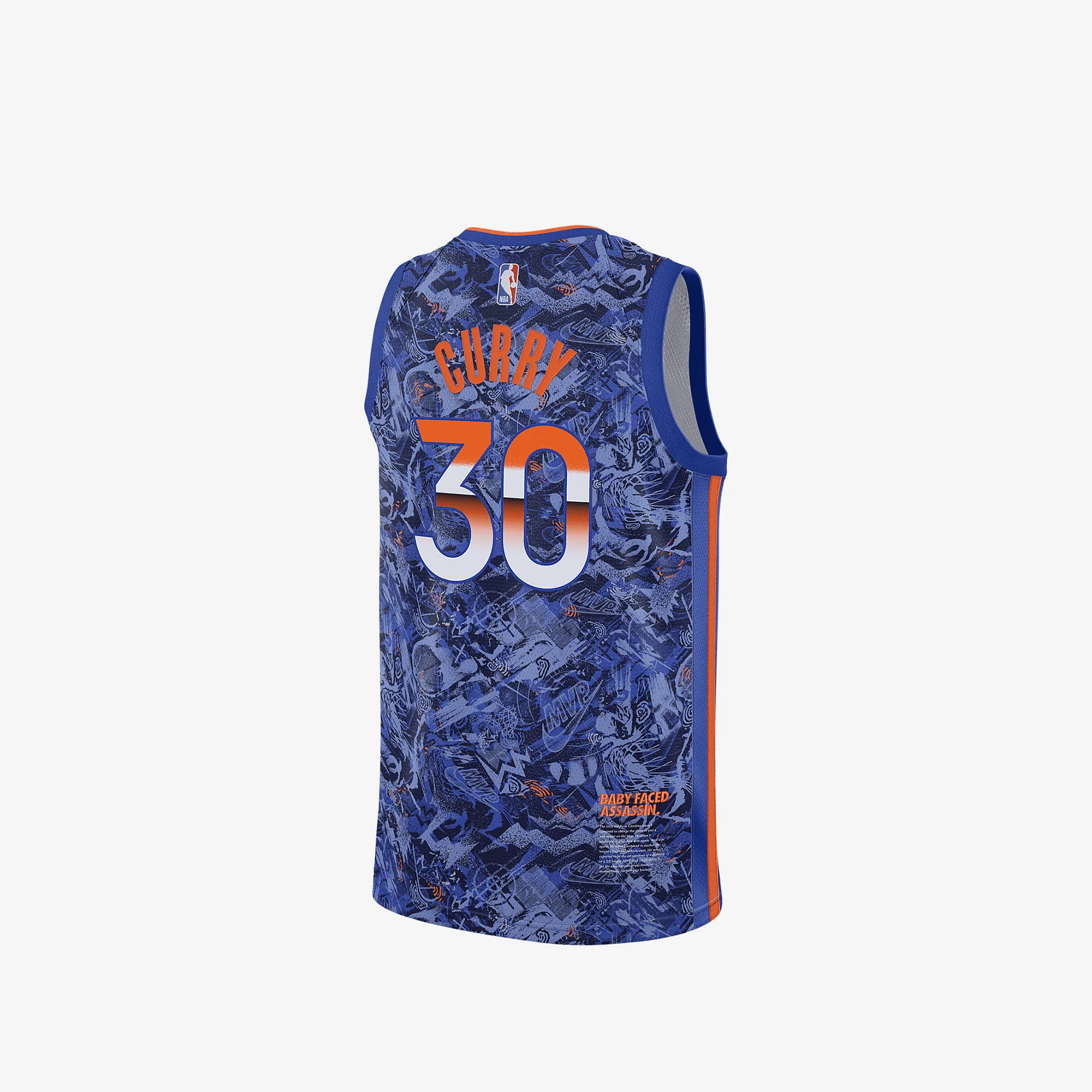 Nike Mens Stephen Curry Select Series Jersey Hyper Royal - Image 2