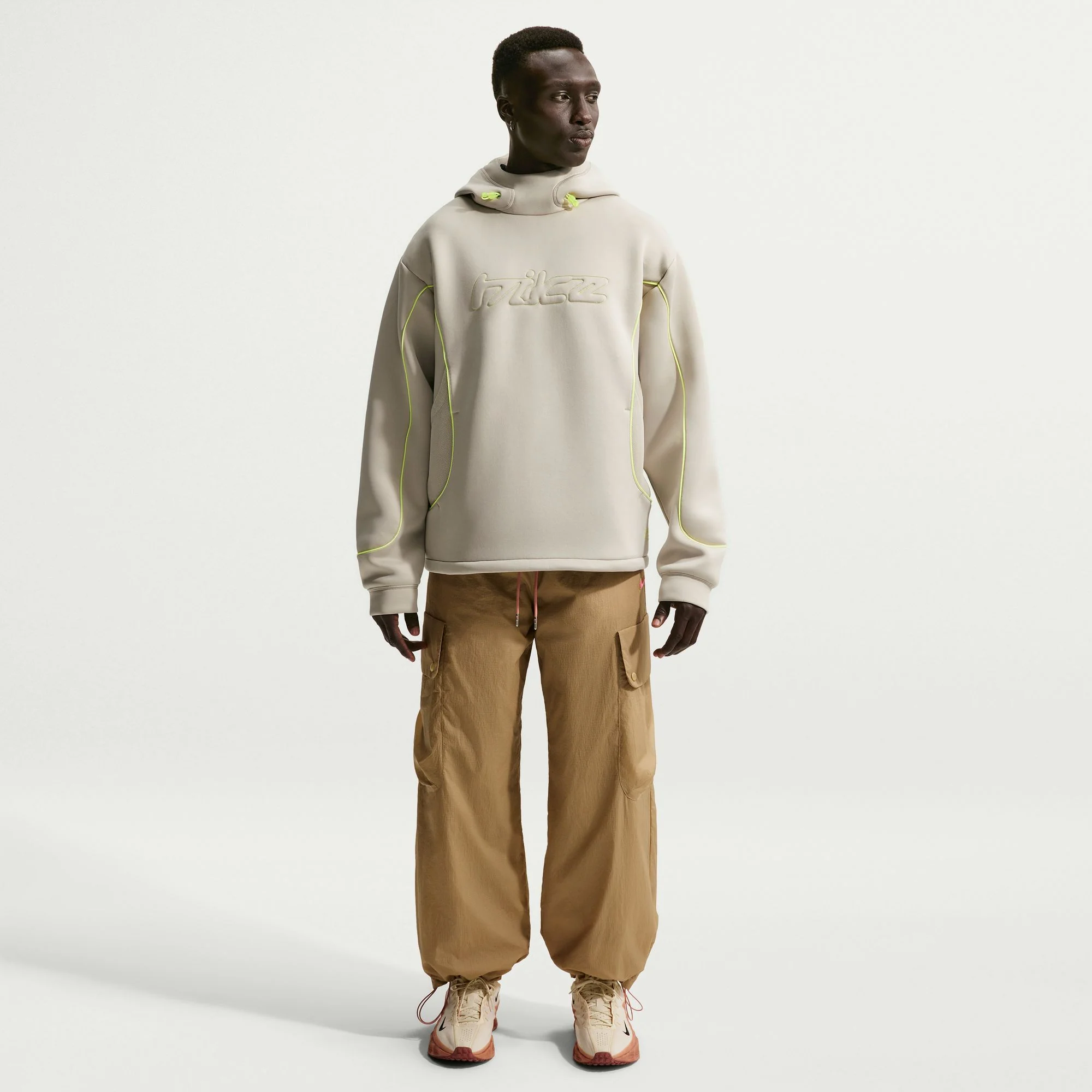 Nike Mens Project F.R.O.G. Bubble Mesh Pullover Hoodie - Image 2