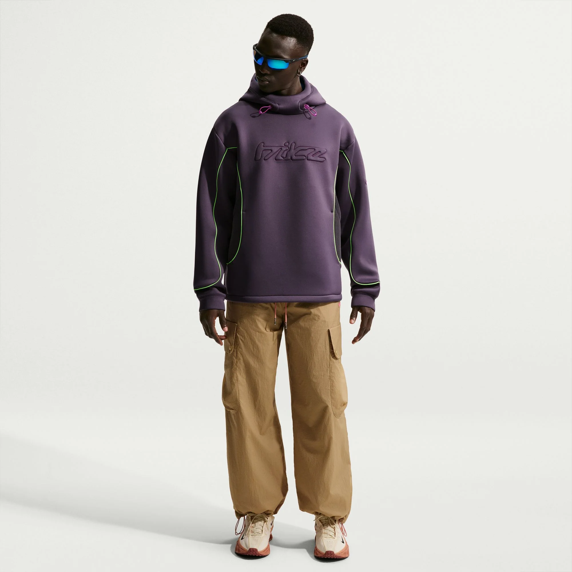 Nike Mens Project F.R.O.G. Bubble Mesh Pullover Hoodie - Image 2