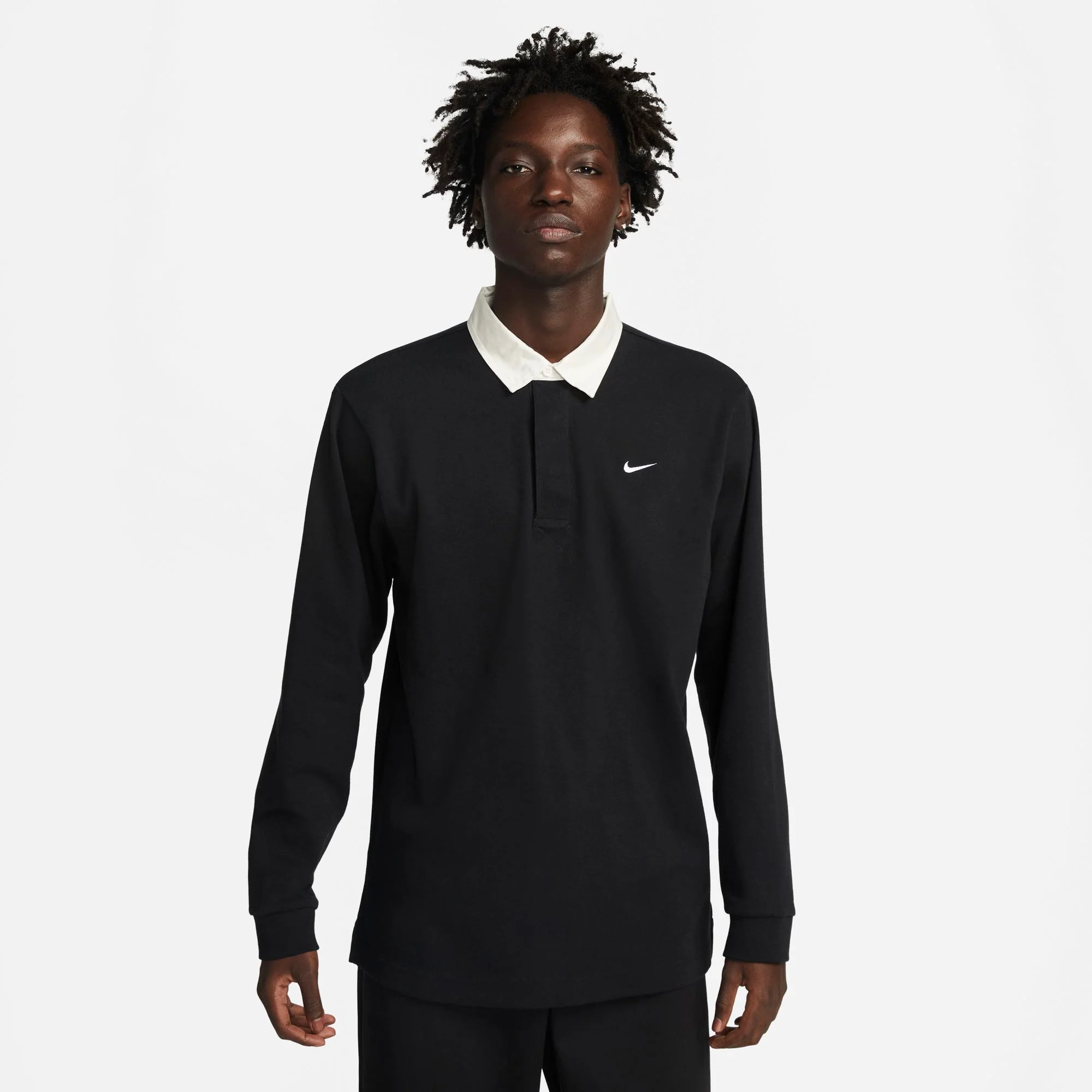 Nike Mens Solo Swoosh Rugby Top - Image 2