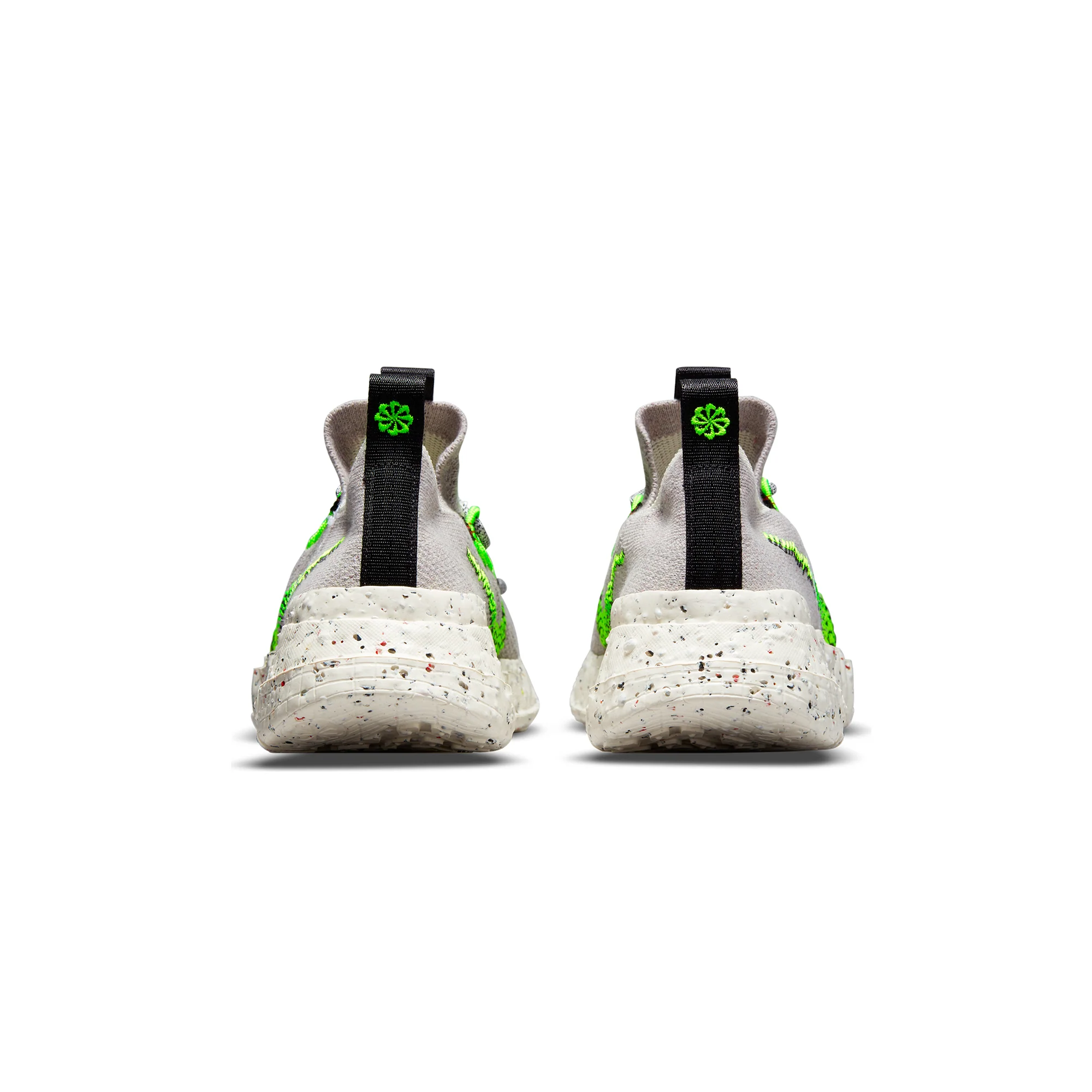Nike Mens Space Hippie 01 Shoes 'Vast grey/Electric green' - Image 3