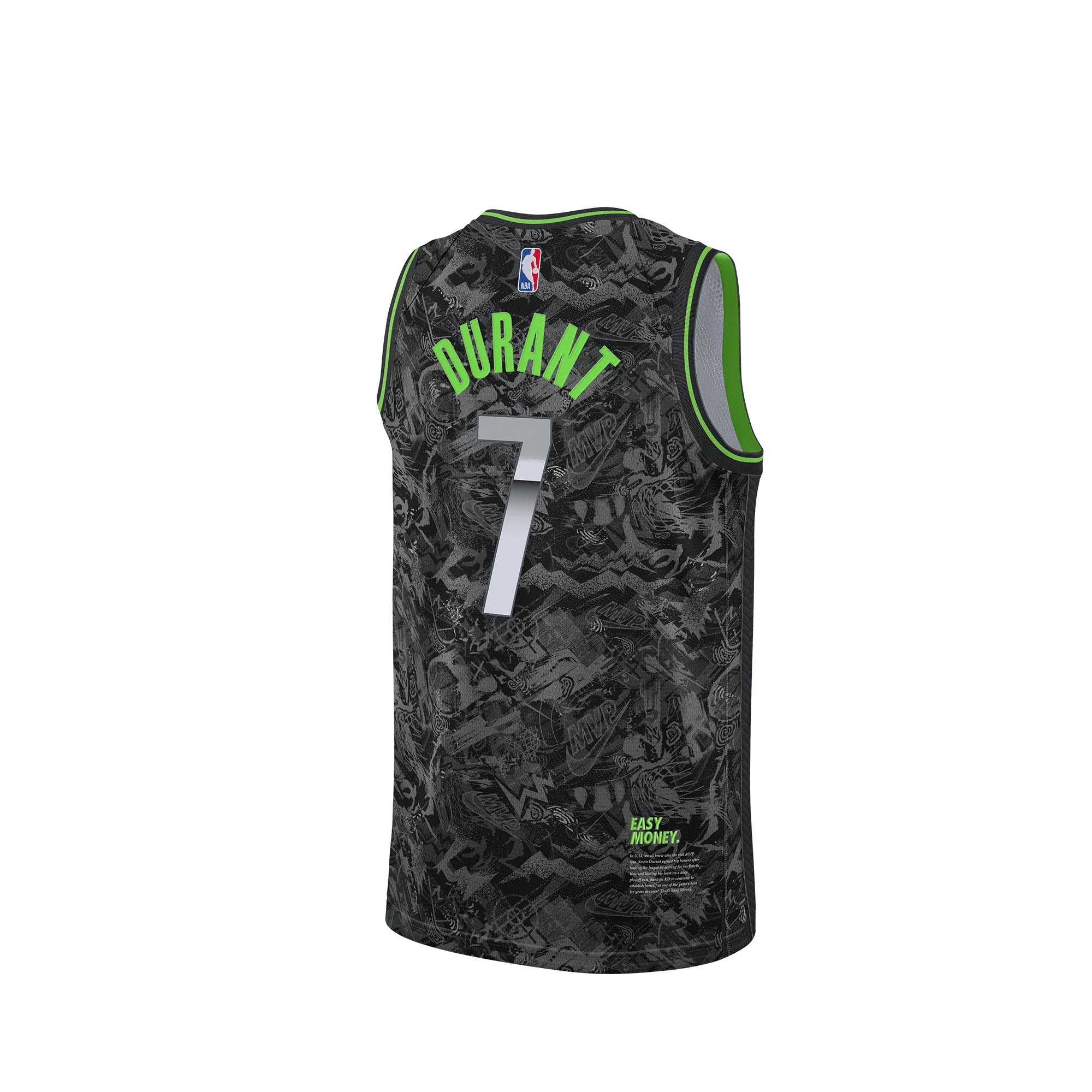Nike Mens Kevin Durant Select Series Jersey Particle Grey - Image 2
