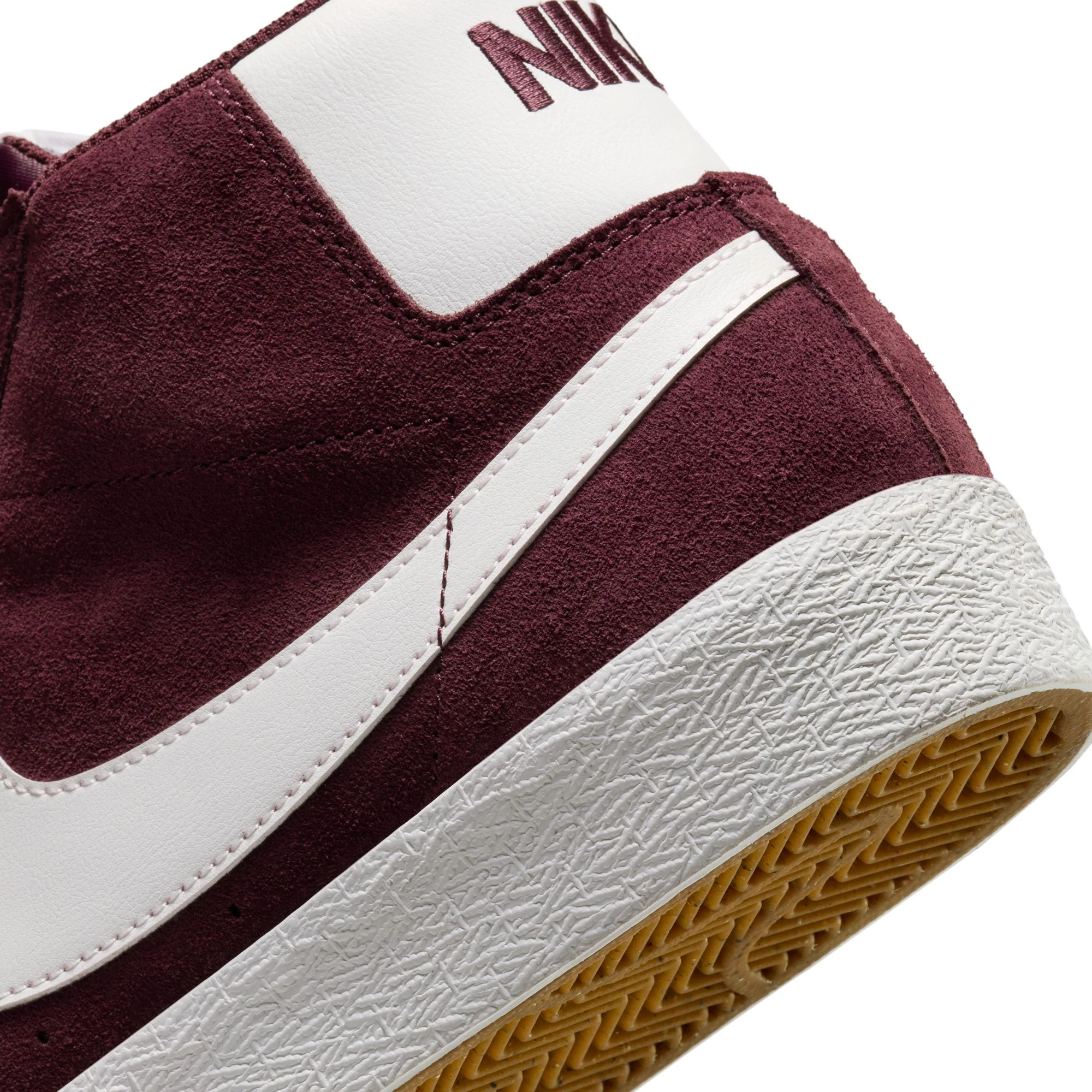 Nike SB Blazer Mid Burgundy Crush Shoes - Image 4