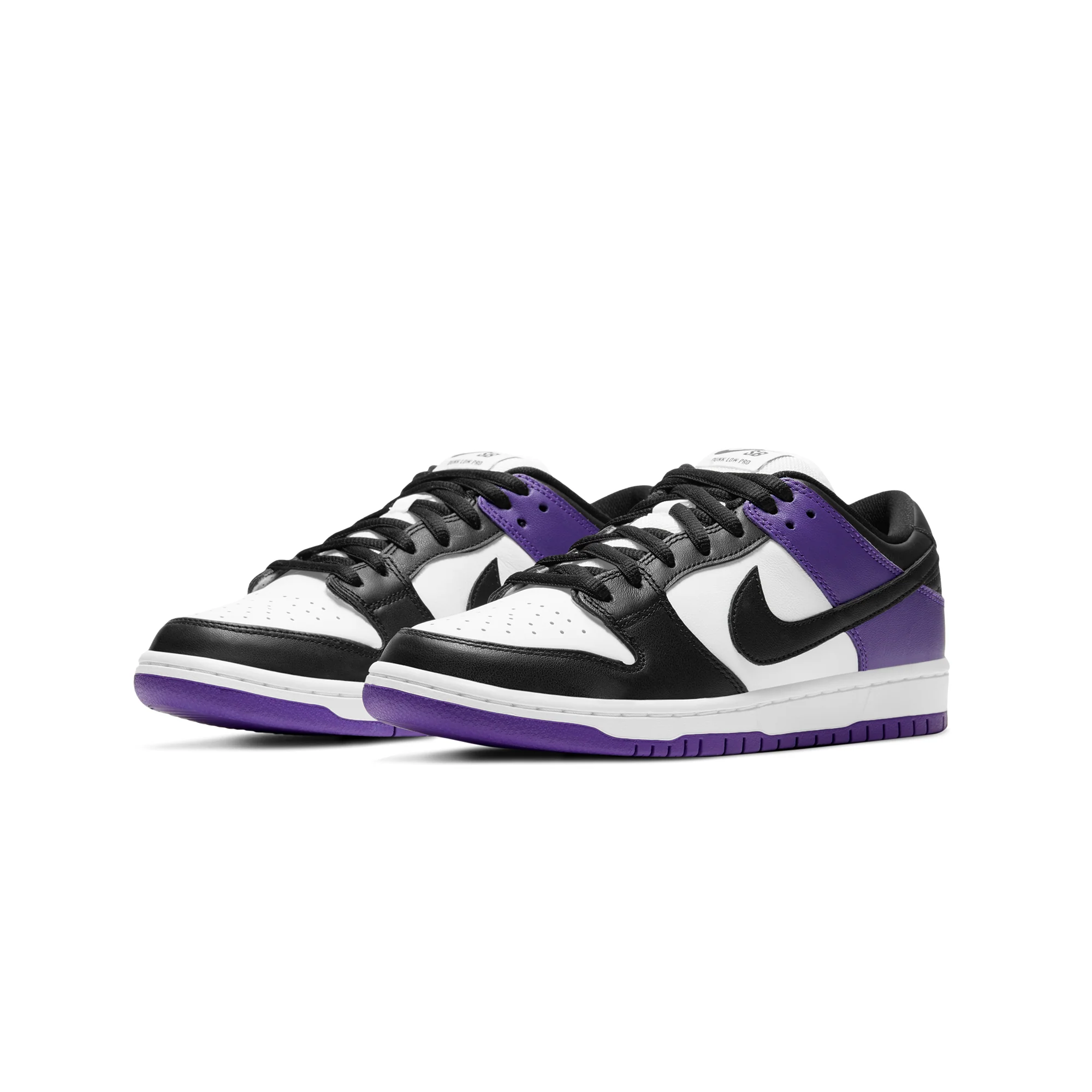 Nike SB Mens Dunk Low Pro Court Purple Shoes - Image 2