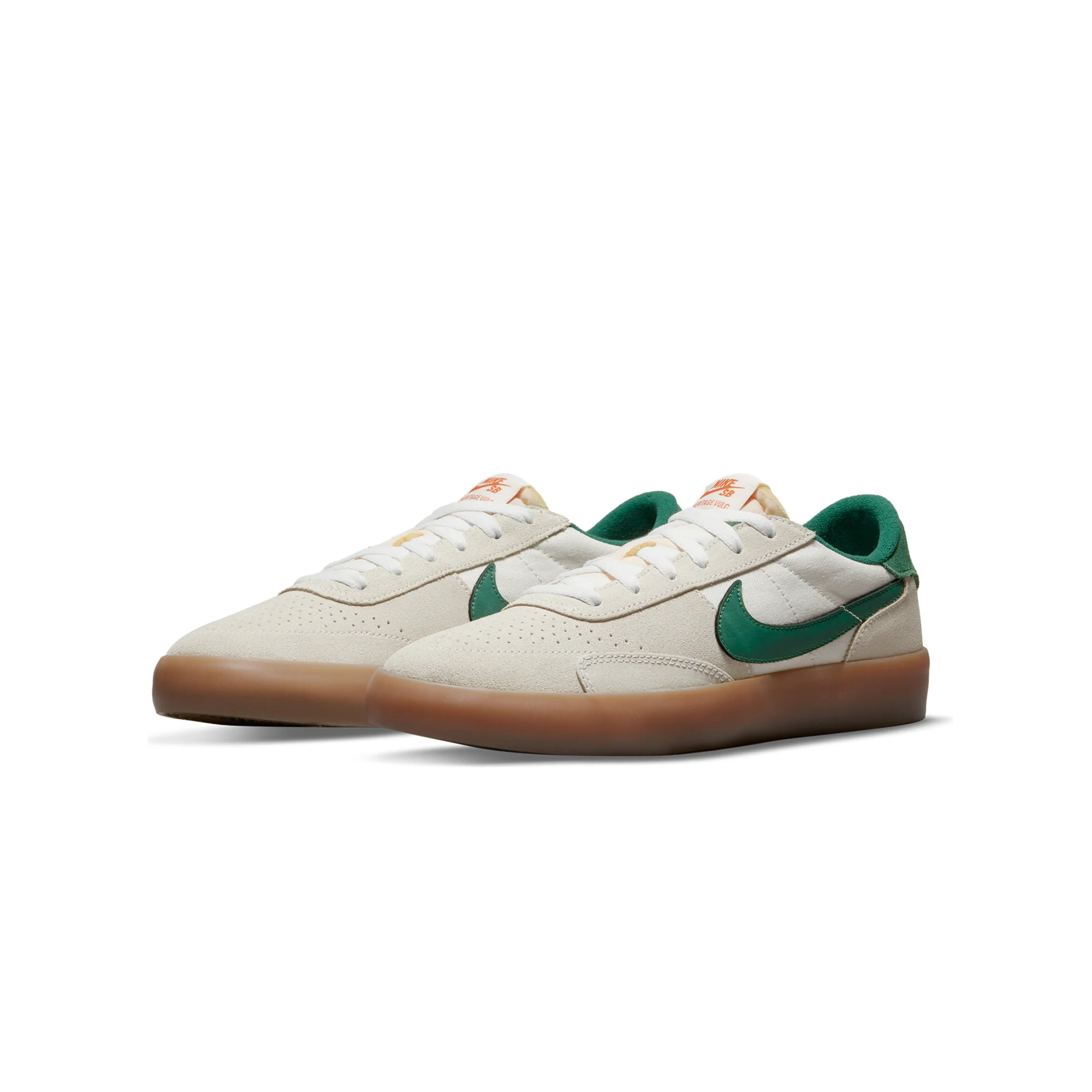 Nike SB Mens Heritage Vulc Shoes Sail/Gorge Green - Image 2