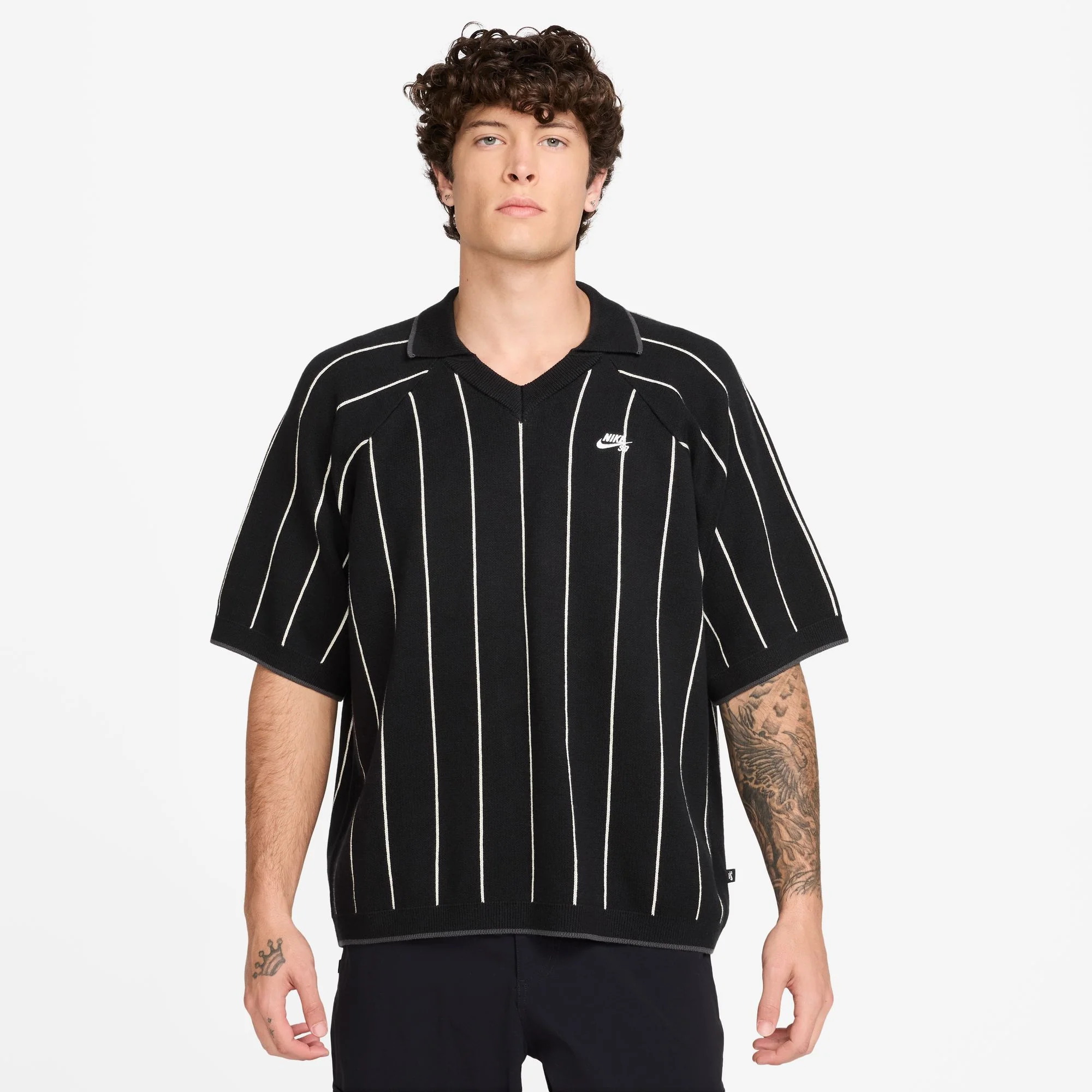 Nike SB Mens Short-Sleeved Polo Skate Sweater - Image 2