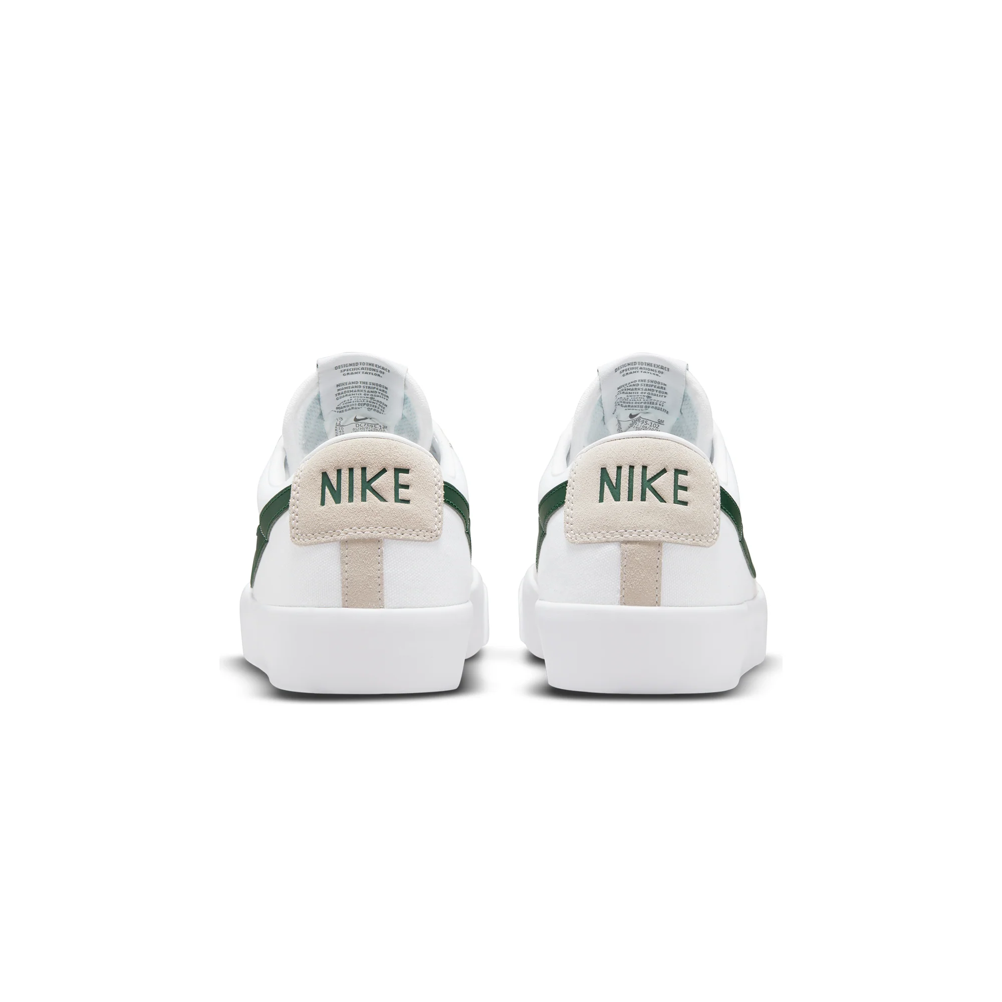 Nike SB Mens Zoom Blazer Low Pro GT Shoes 'White/Gum' - Image 3