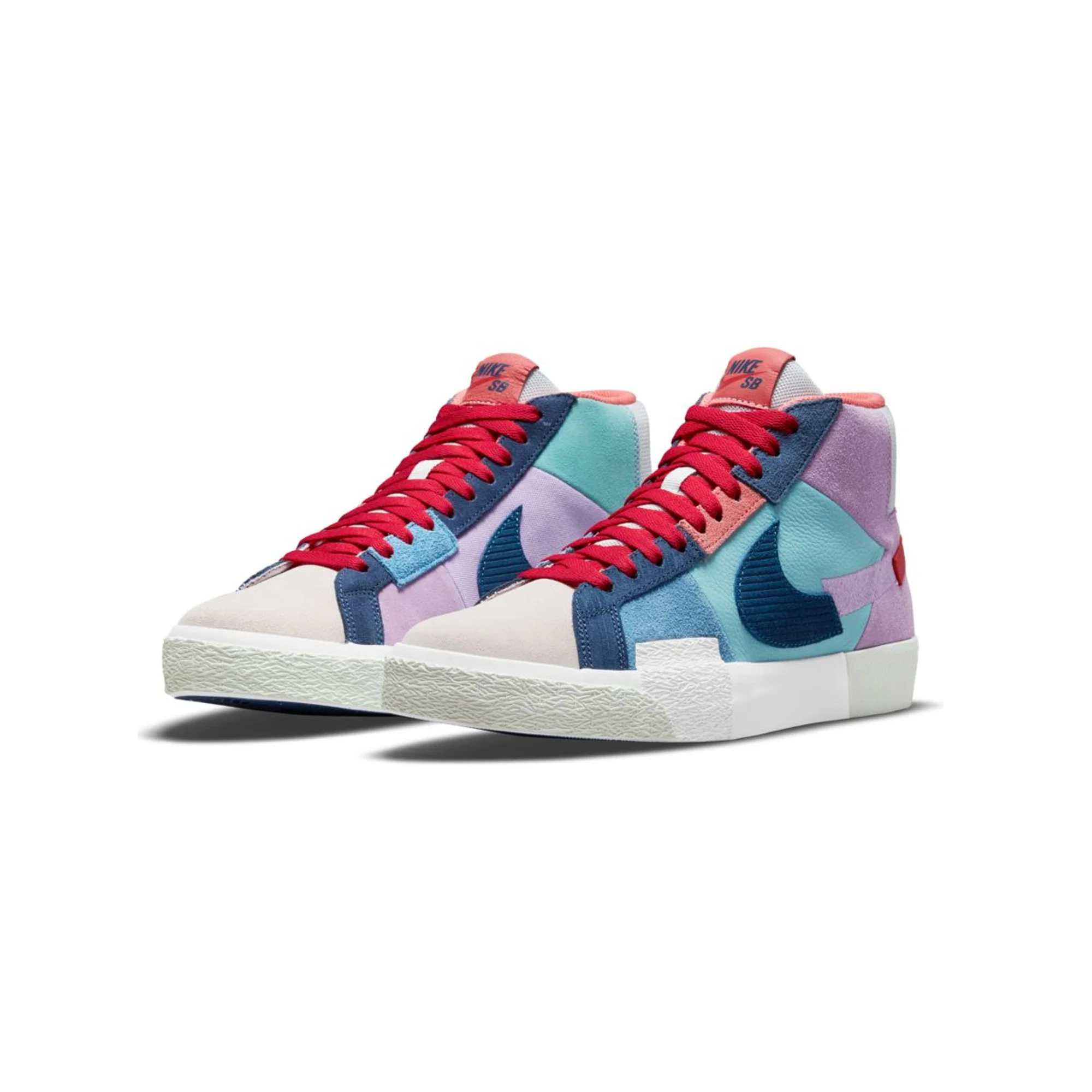 Nike SB Mens Zoom Blazer Mid Premium Shoes Lilac /Court Blue - Image 2