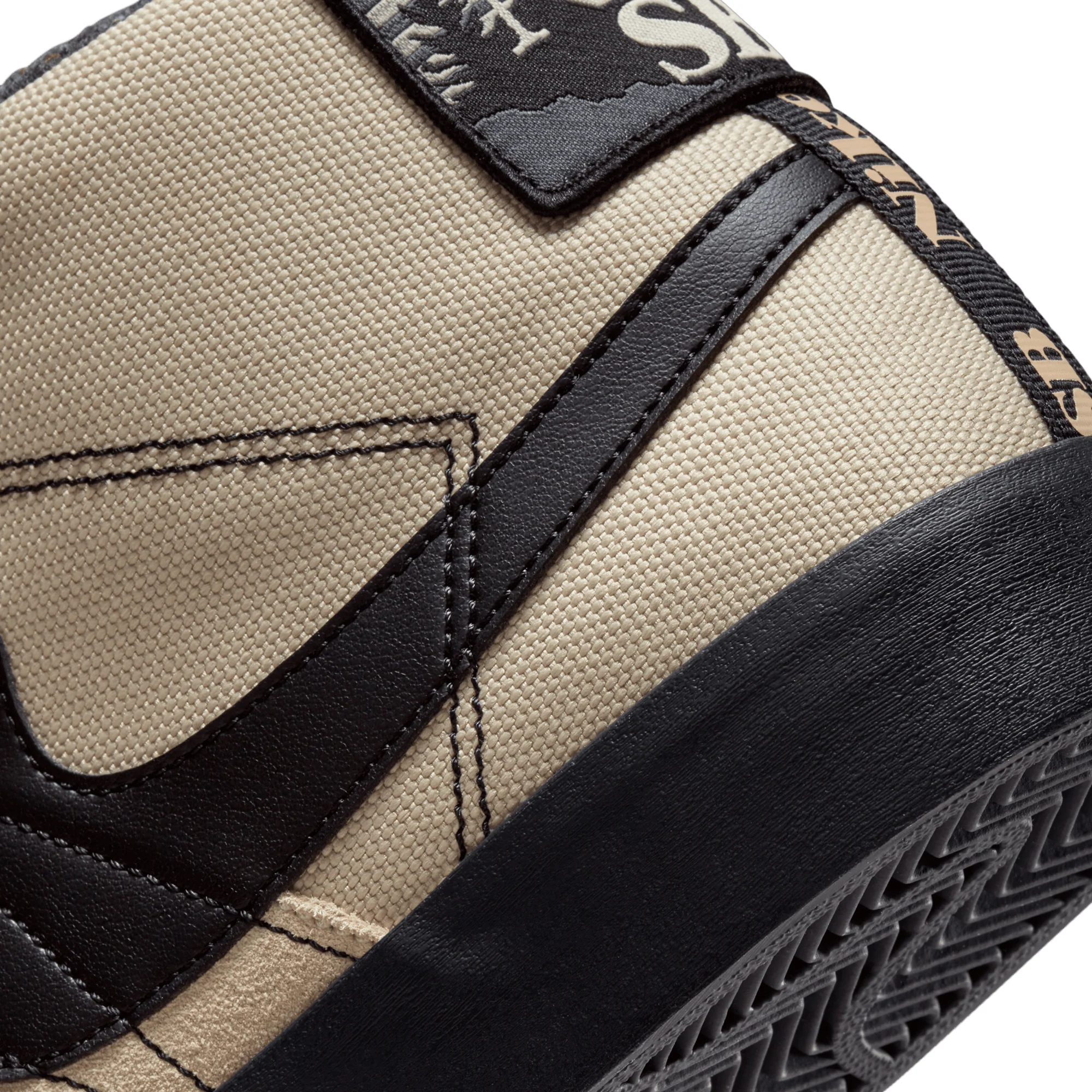 Nike SB Mens Zoom Blazer Mid Premium Shoes 'Rattan/Black' - Image 4