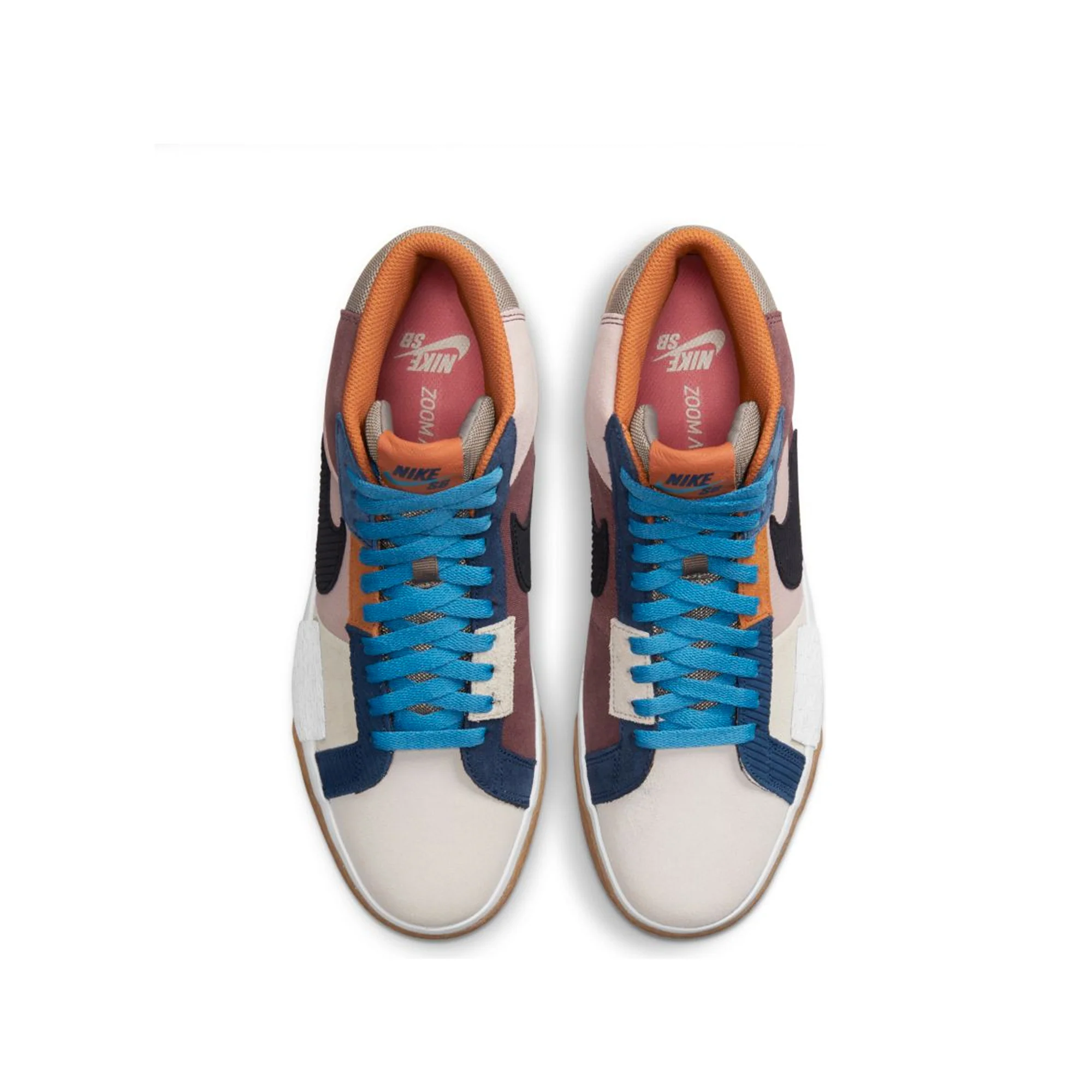 Nike SB Mens Zoom Blazer Mid Premium Shoes 'Dark Wine/Black' - Image 4