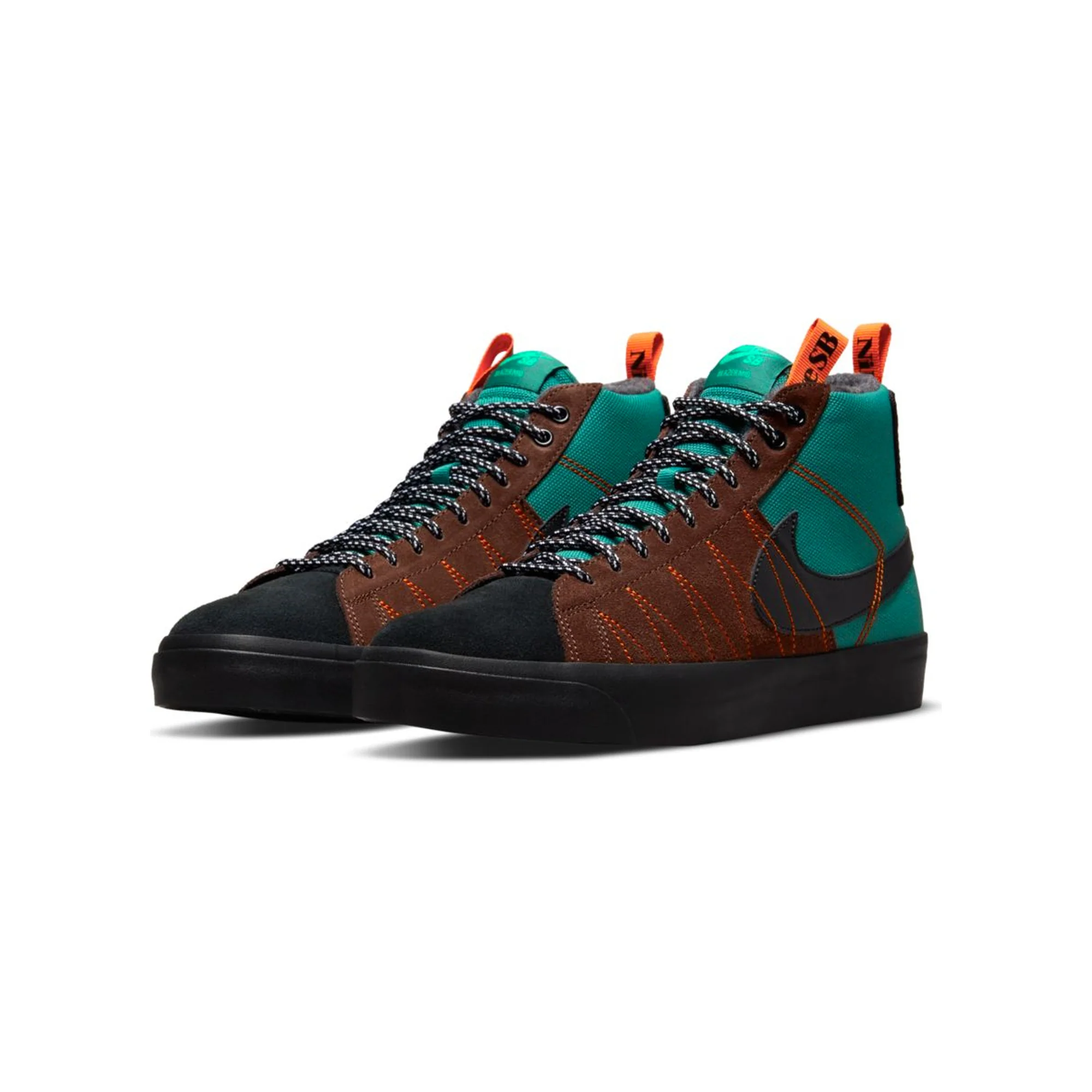 Nike Mens SB Zoom Blazer Mid Premium Shoes 'Noble Green' - Image 2