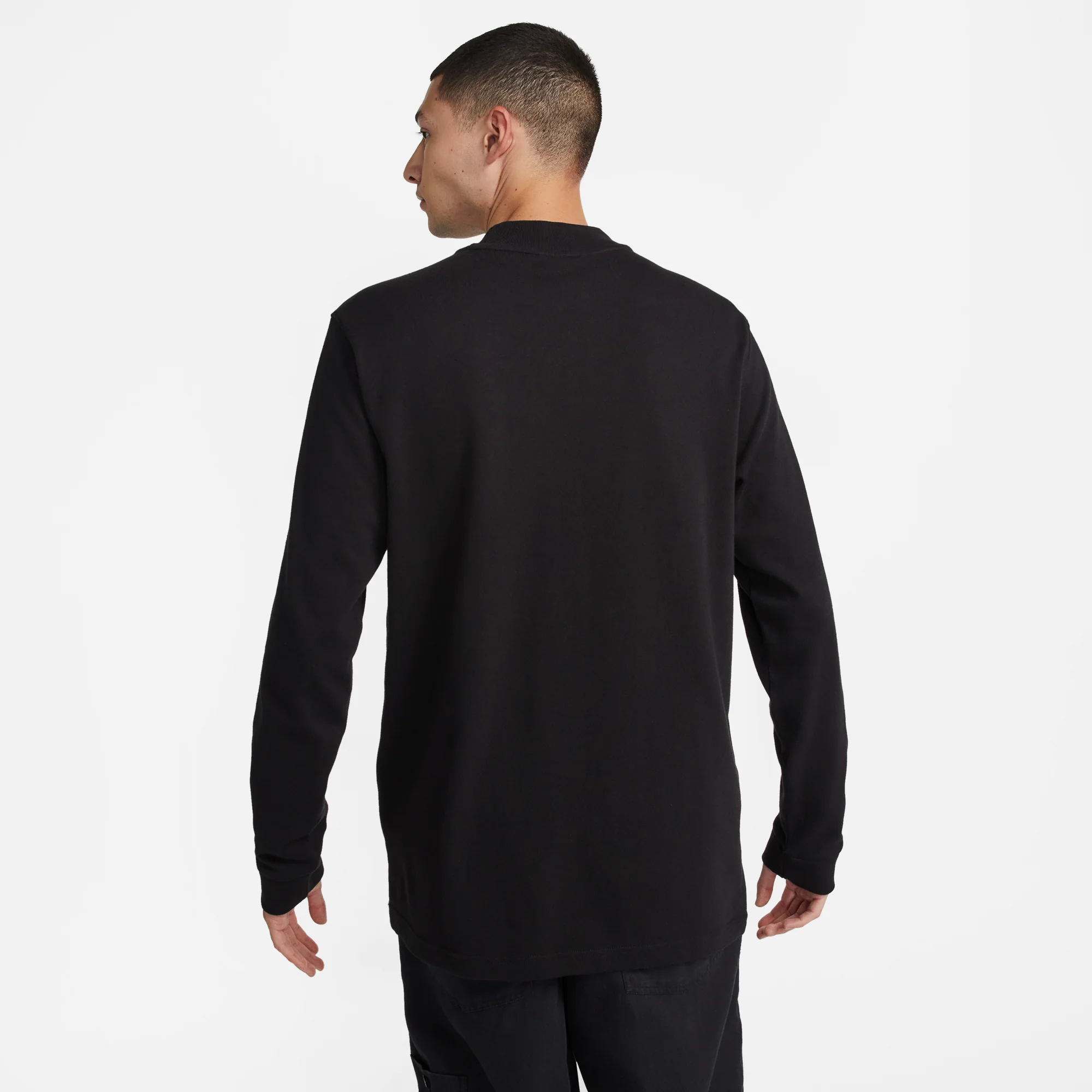 Nike Sportswear Mens LS Mock-Neck Shirt - Image 3