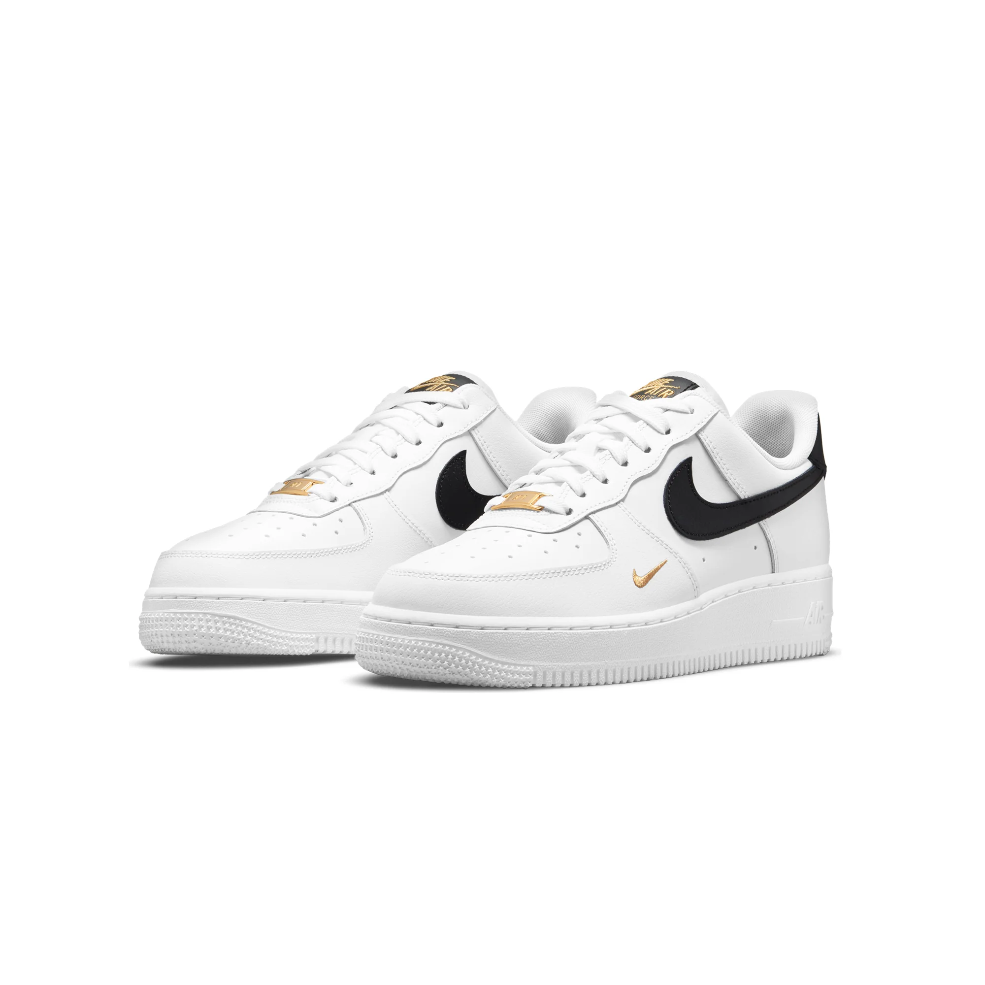 Nike Womens Air Force 1 '07 Essential Shoes 'White/Black' - Image 2