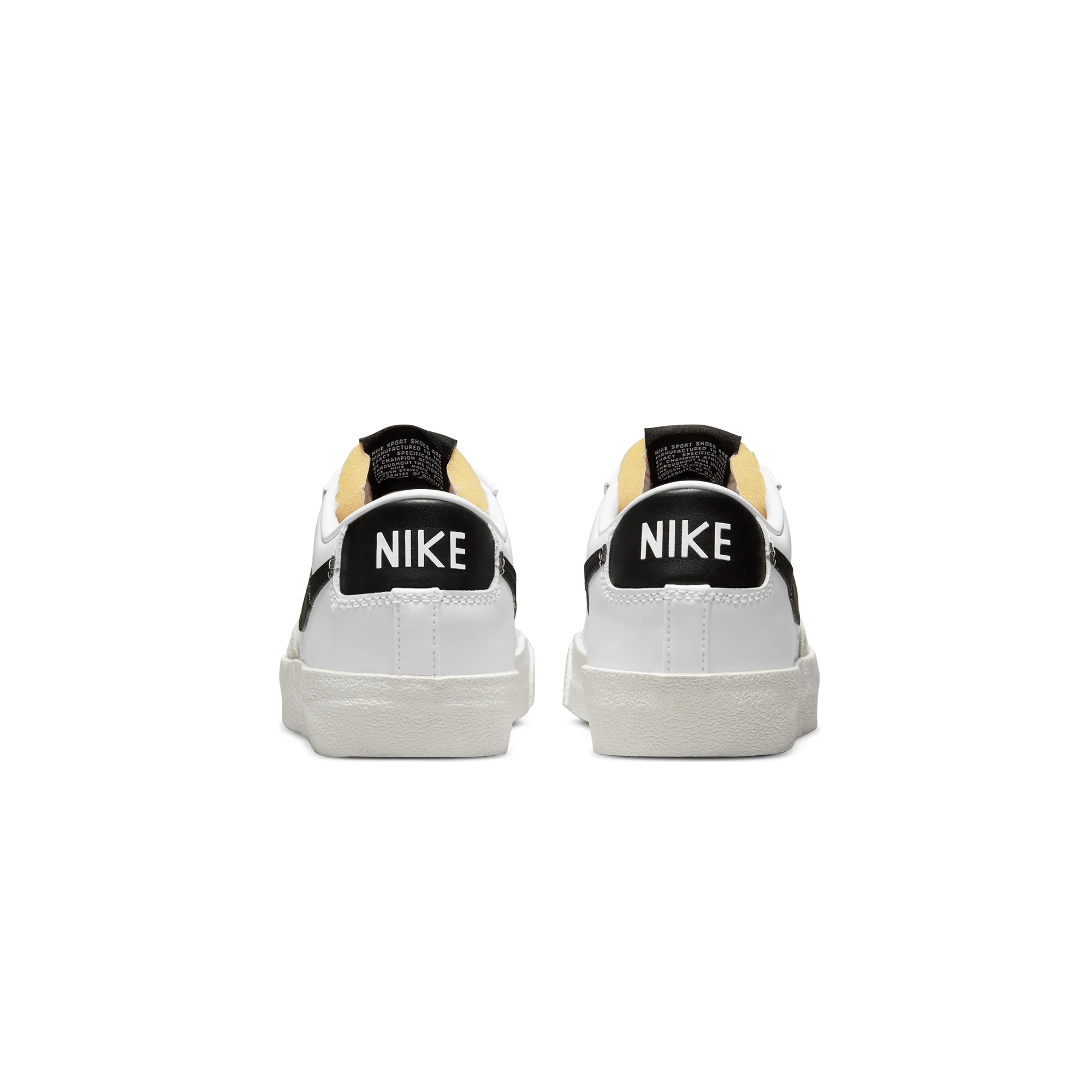 Nike Womens Blazer Low '77 Shoes 'White/Black' - Image 3