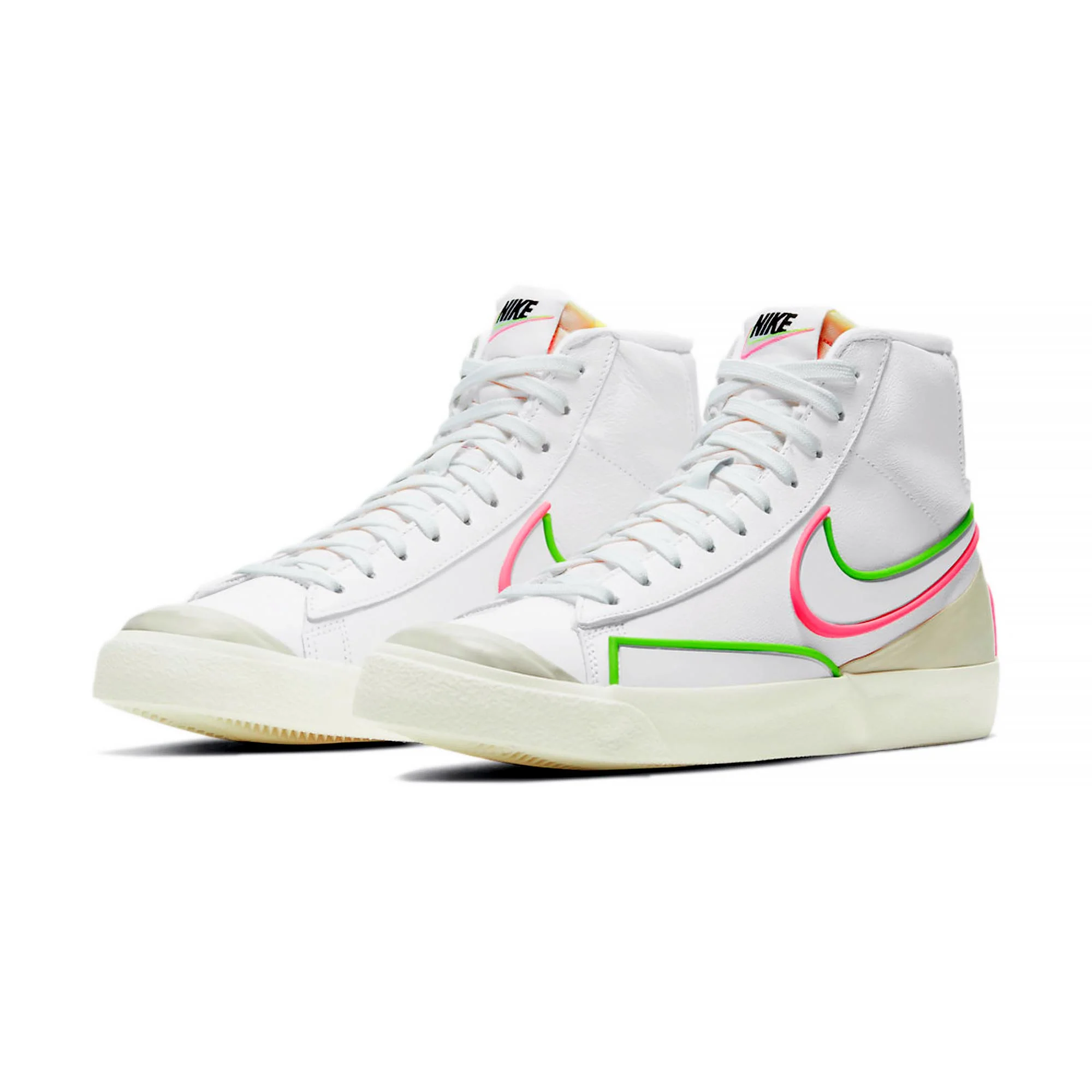 Nike Womens Blazer Mid '77 Infinite 'Electric Green' Shoes - Image 2