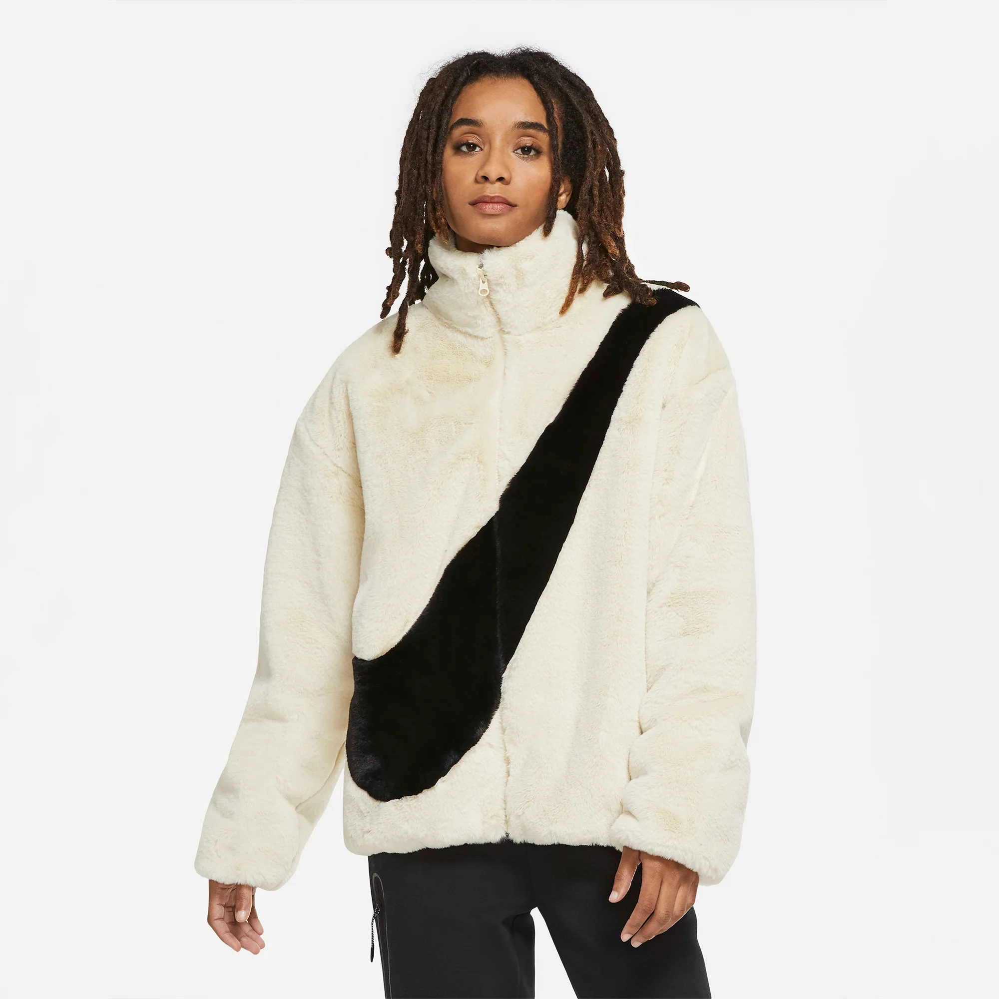 Nike Women Sportswear Faux Fur Jacket - Image 2
