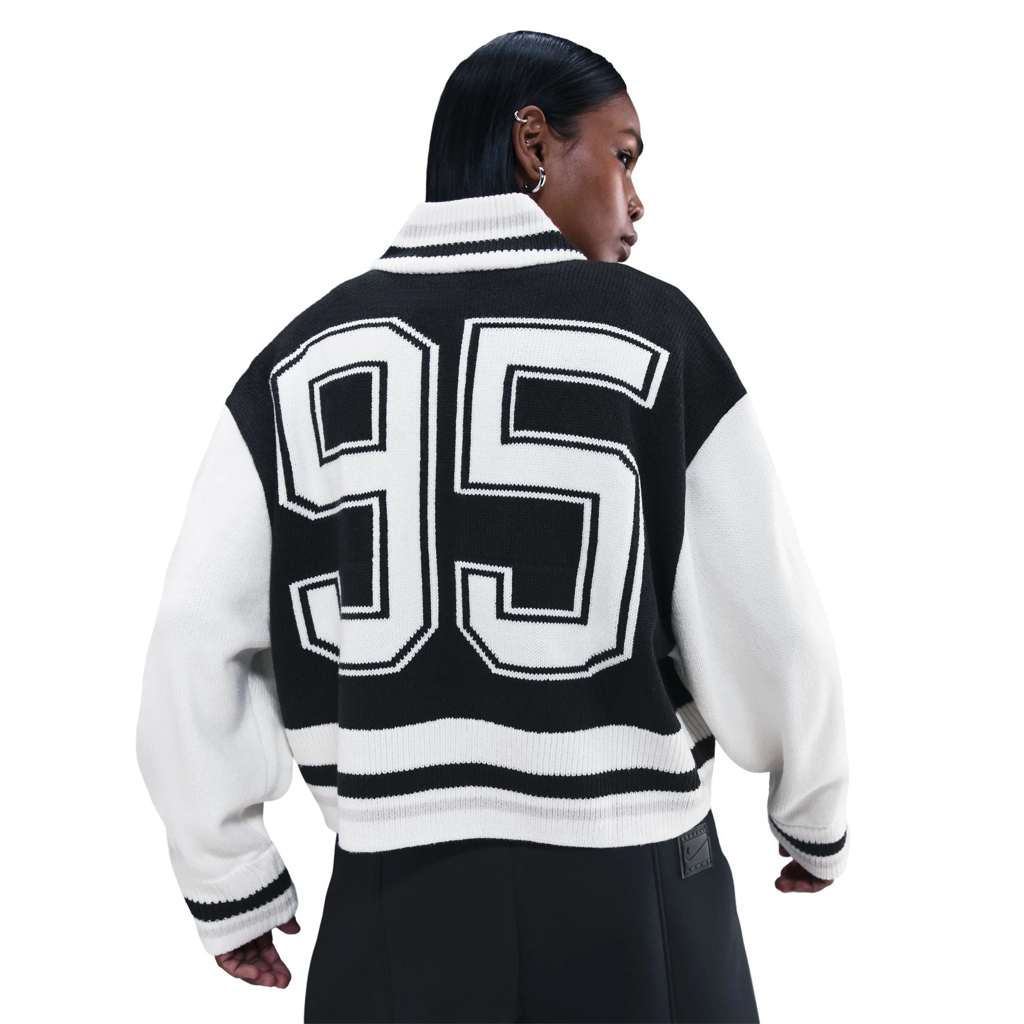 Nike Womens Cardigan Zip Up Knit Sweater - Image 4