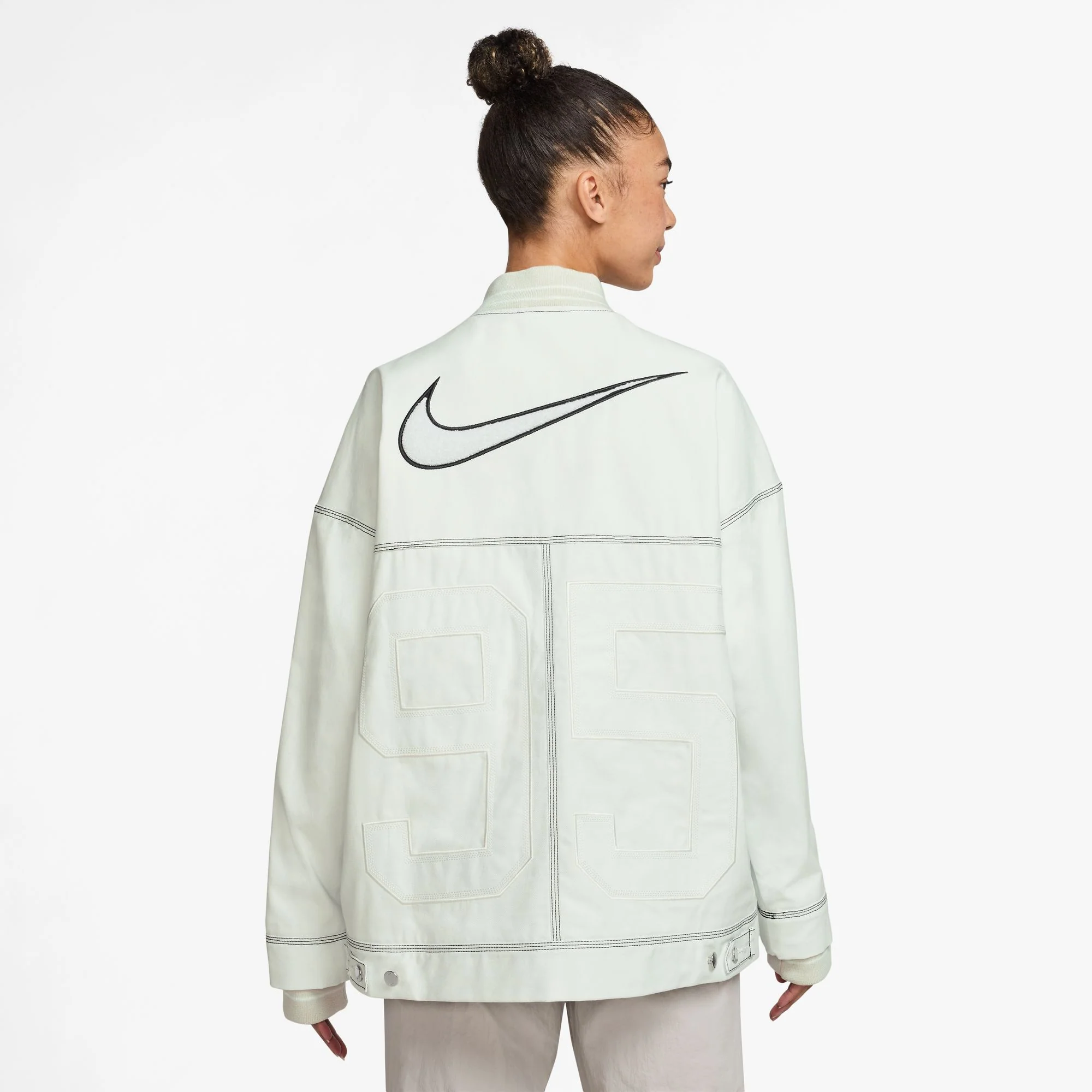 Nike Womens Oversized Graphic Cargo Jacket - Image 4
