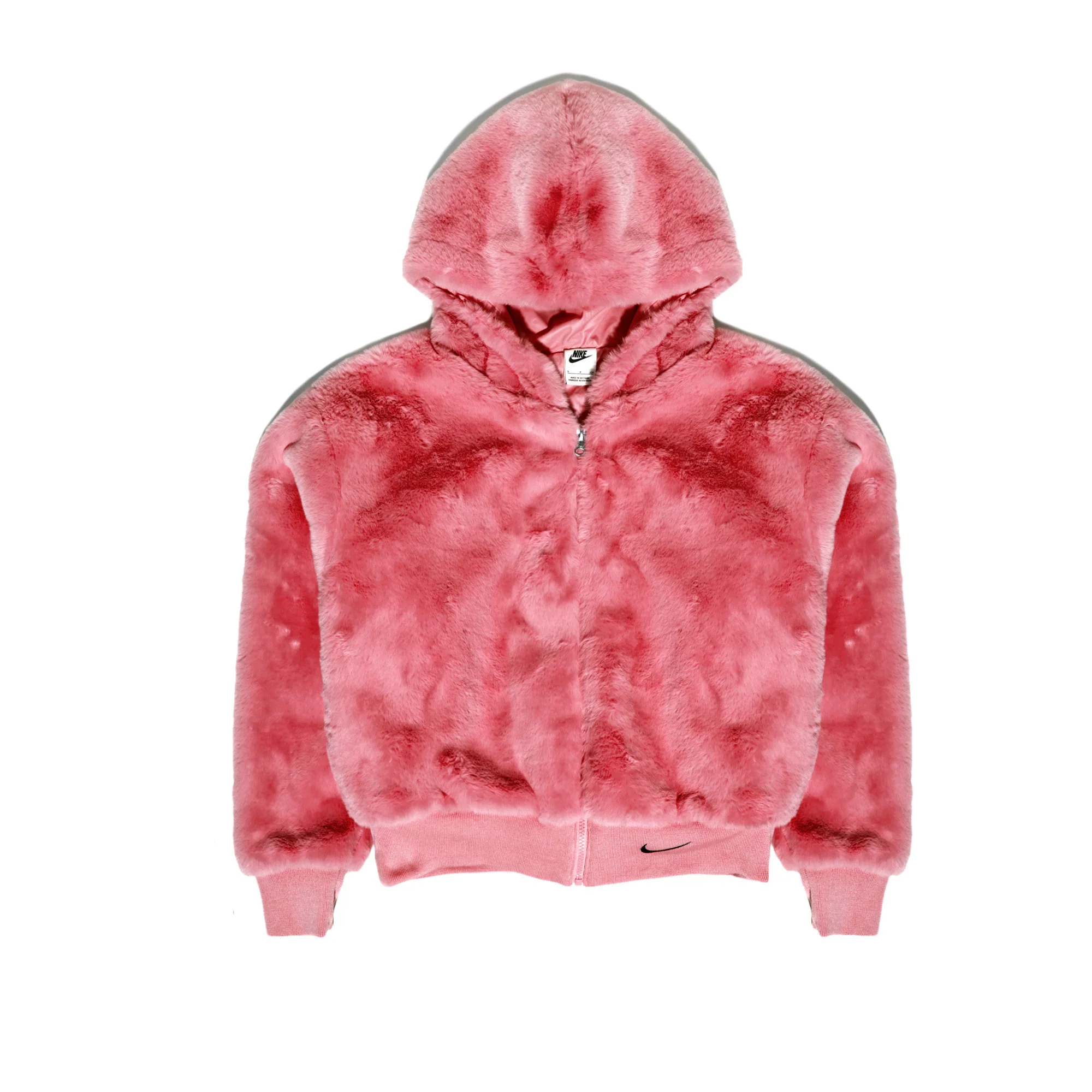 Nike Womens Sportswear Essential Faux Fur Jacket 'Archaeo Pink'