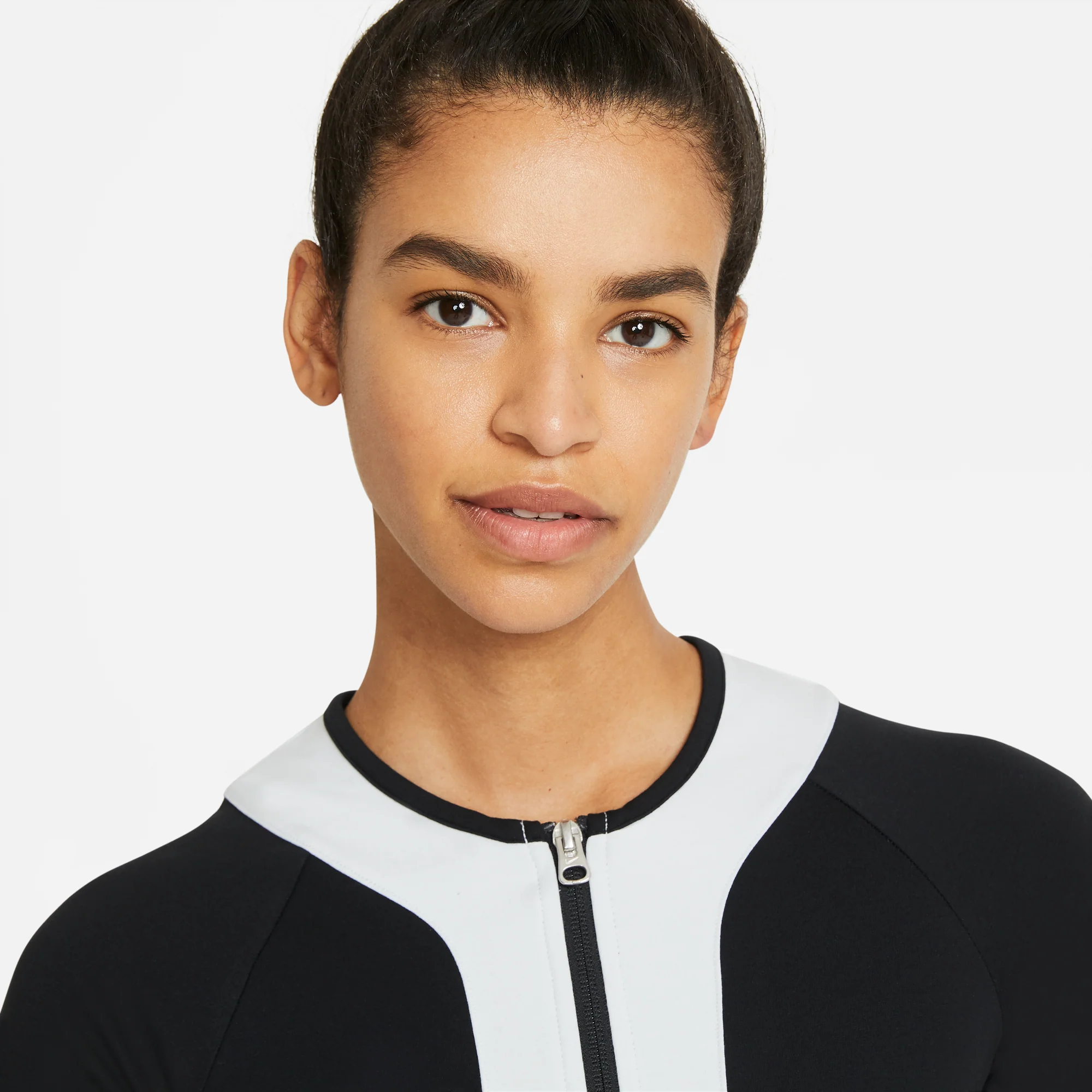 Nike Womens Sportswear Short Sleeve Top ' Black Pure Platinum' - Image 4