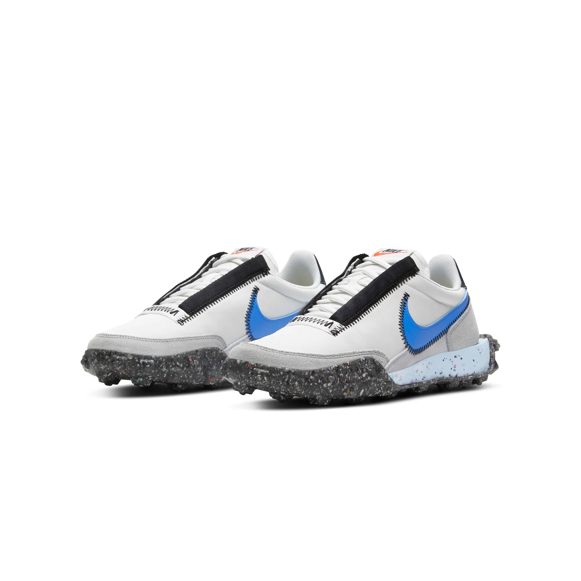Nike Womens Waffle Racer Crater 'Photon Dust Blue' Shoes - Image 2