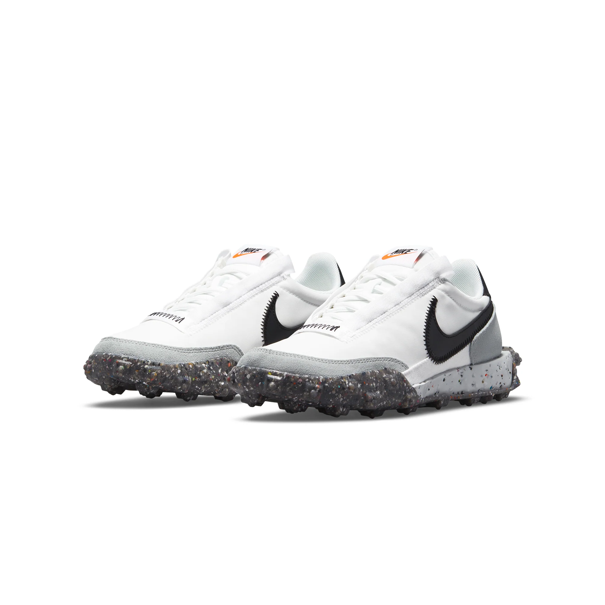 Nike Womens Waffle Racer Crater Shoes 'Summit White' - Image 2