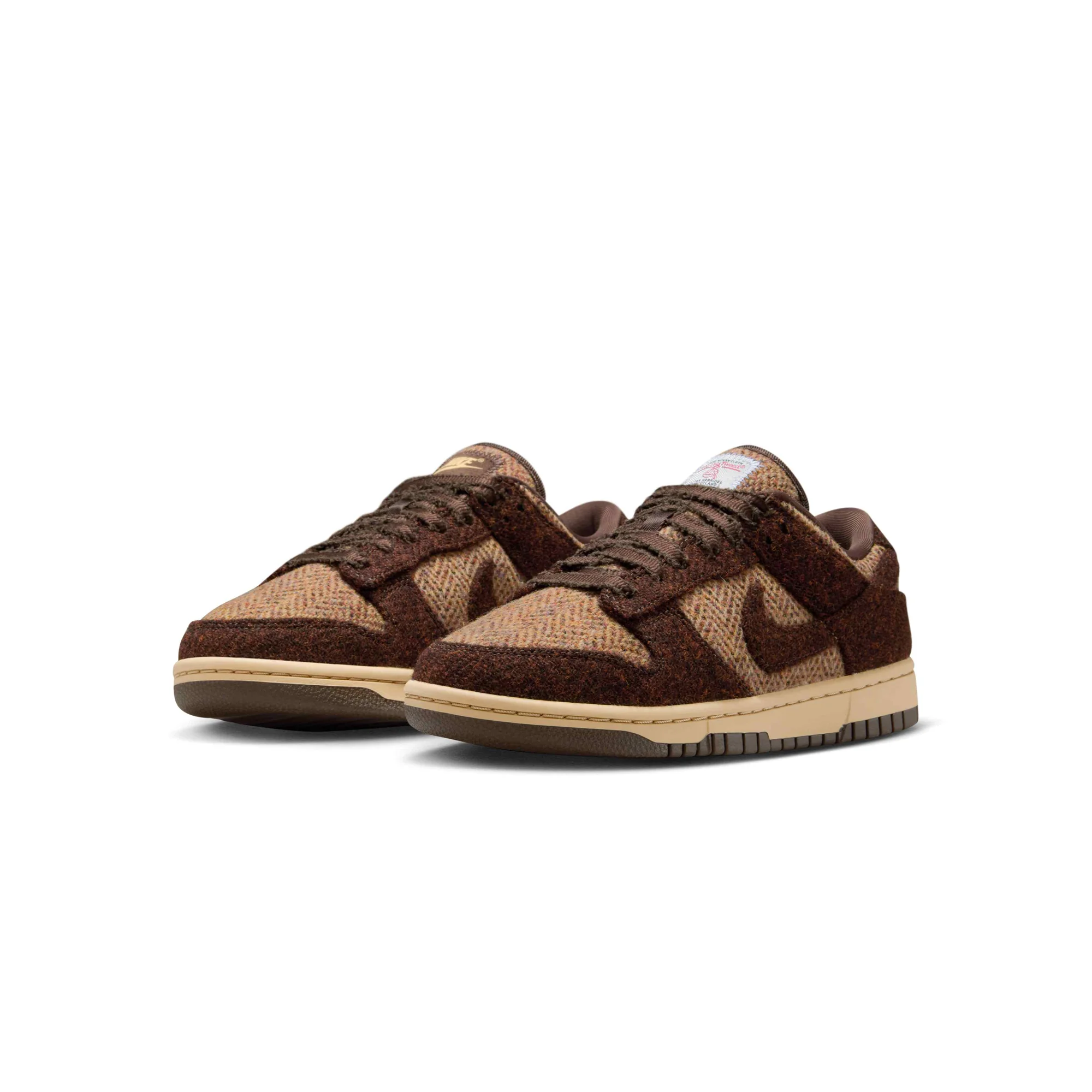 Nike x Harris Tweed Womens Dunk Low "Sesame" Shoes - Image 2
