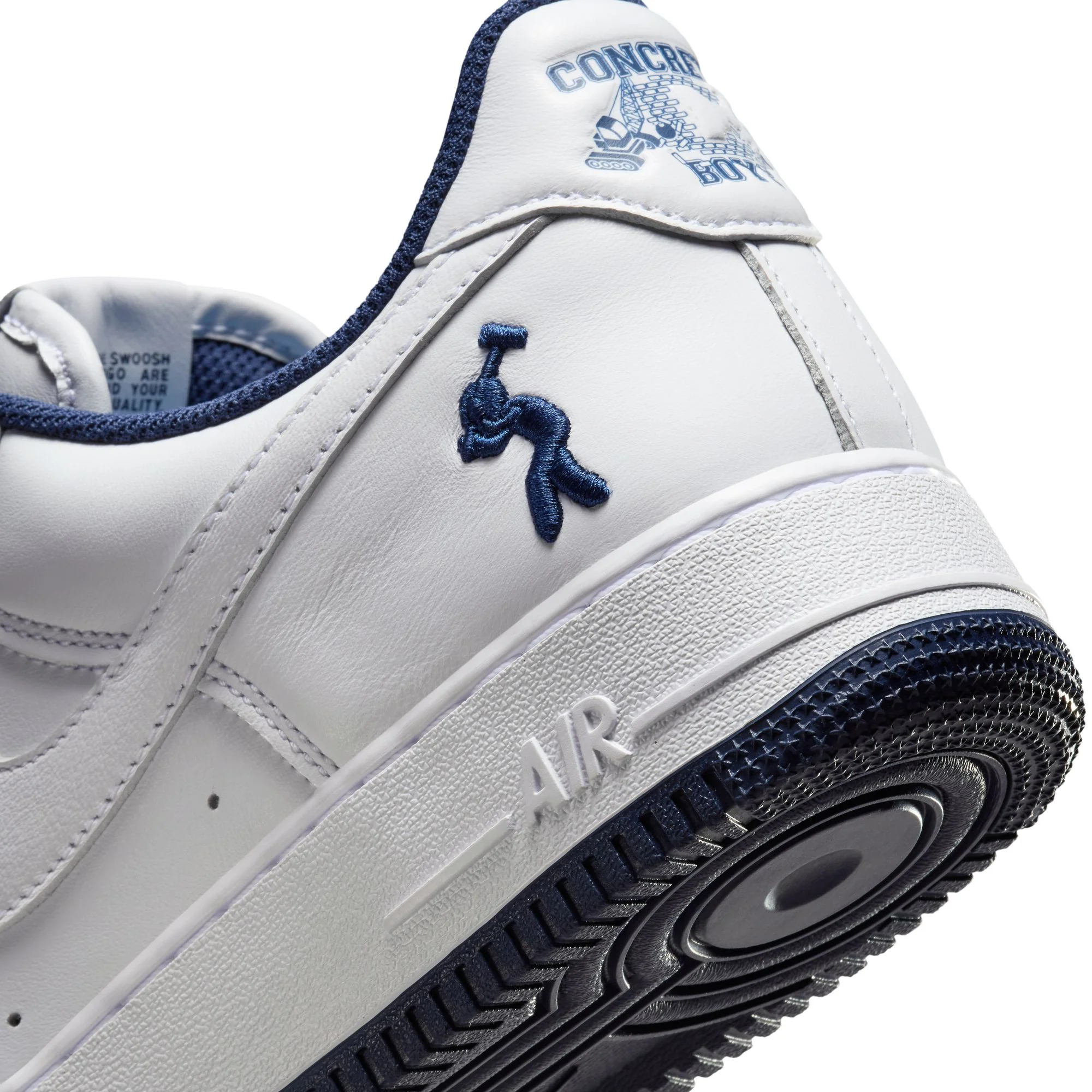 Nike x Lil Yachty Mens Air Force 1 "Concrete Boys It's Us" Shoes - Image 4