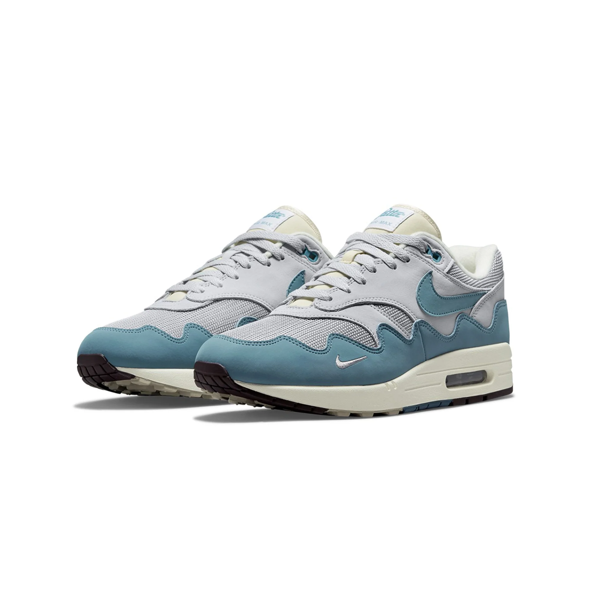 Nike x Patta Mens Air Max 1 'Aqua Noise' Shoes - Image 2