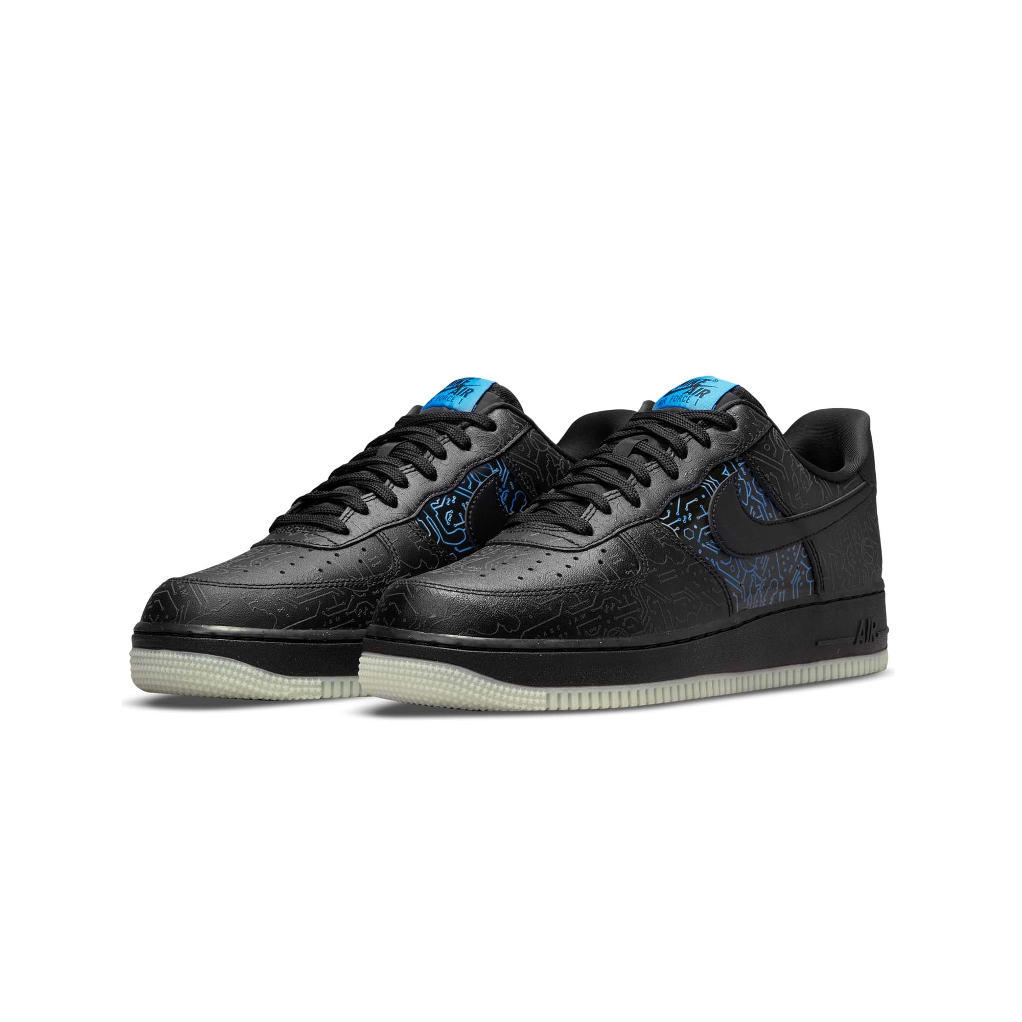 Nike Mens Air Force 1 '07 x Space Jam: A New Legacy 'Black' - Image 2