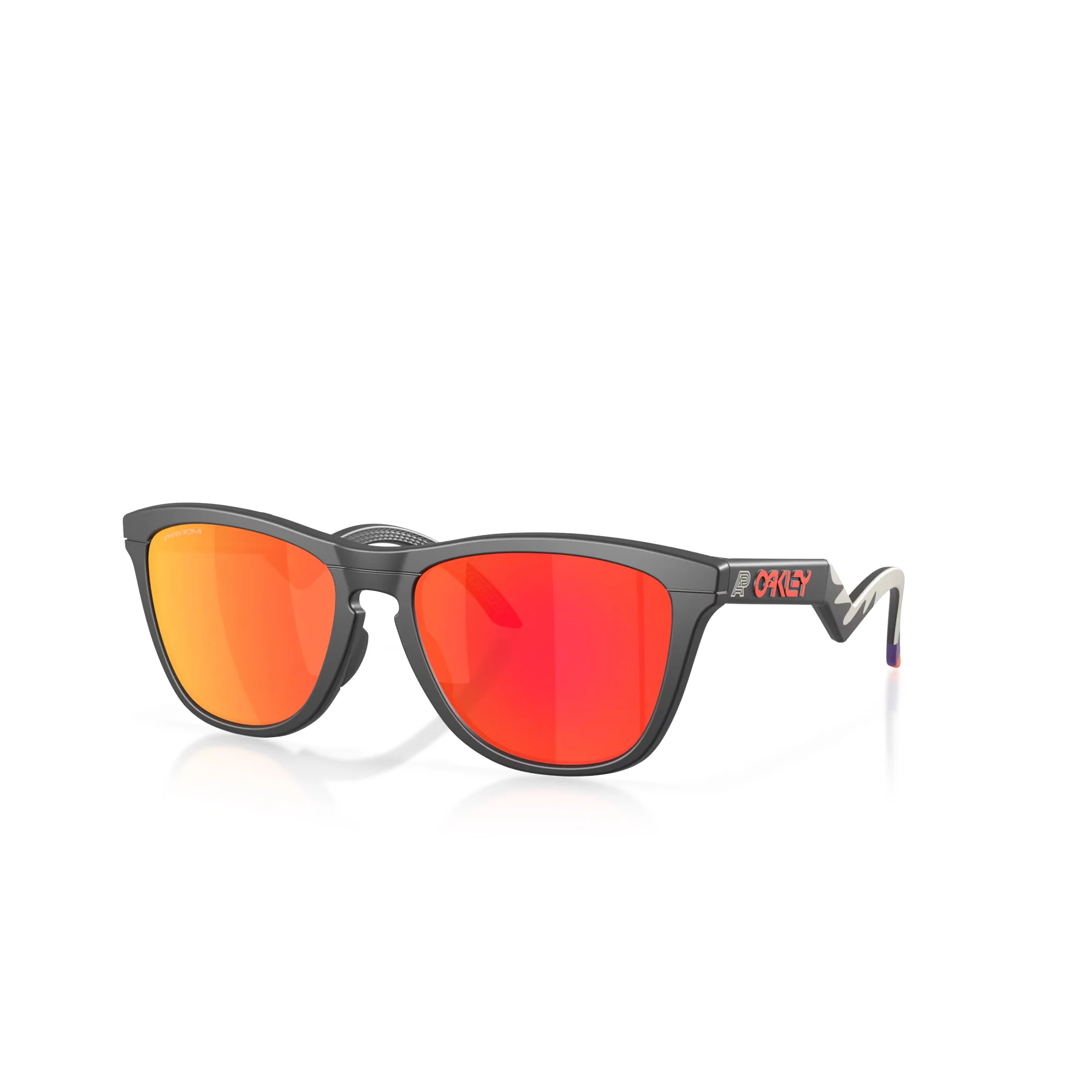 Oakley Frogskins Hybrid Matte Black W/ Prizm Ruby Sunglasses - Image 3
