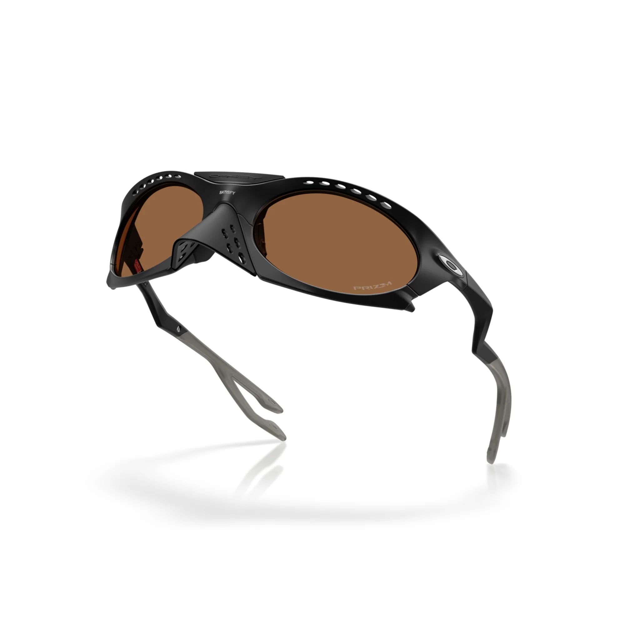 Oakley x Satisfy Running Plantaris Matte Black W/ Prizm Bronze Sunglasses - Image 4