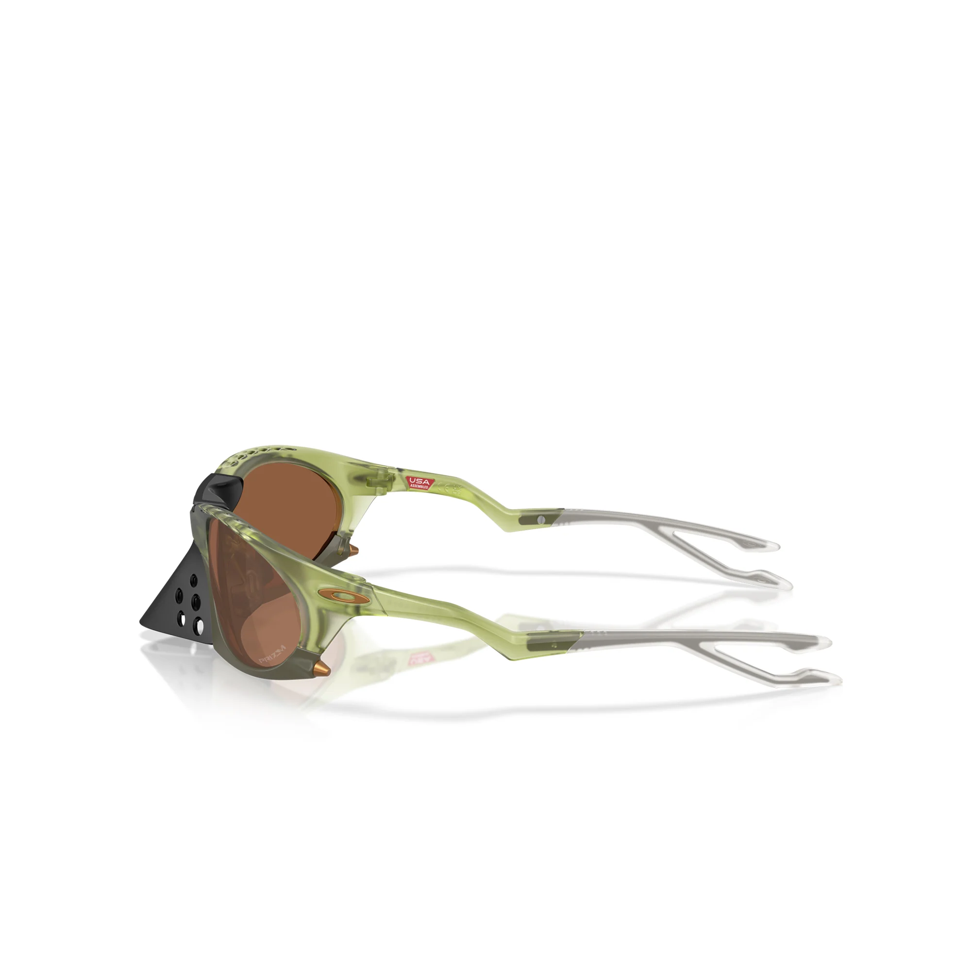 Oakley Plantaris Matte Trans Fern W/ Prizm Tungsten Sunglasses - Image 3