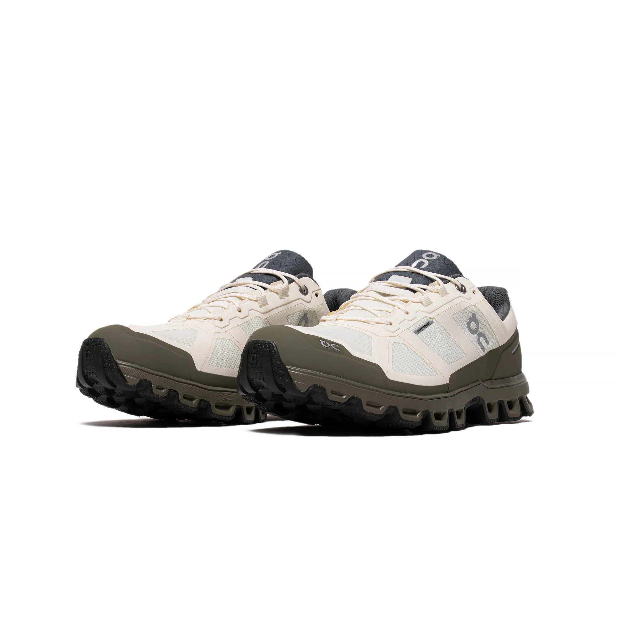 On! Mens Cloudventure Waterproof 'White Fir' Shoes - Image 2