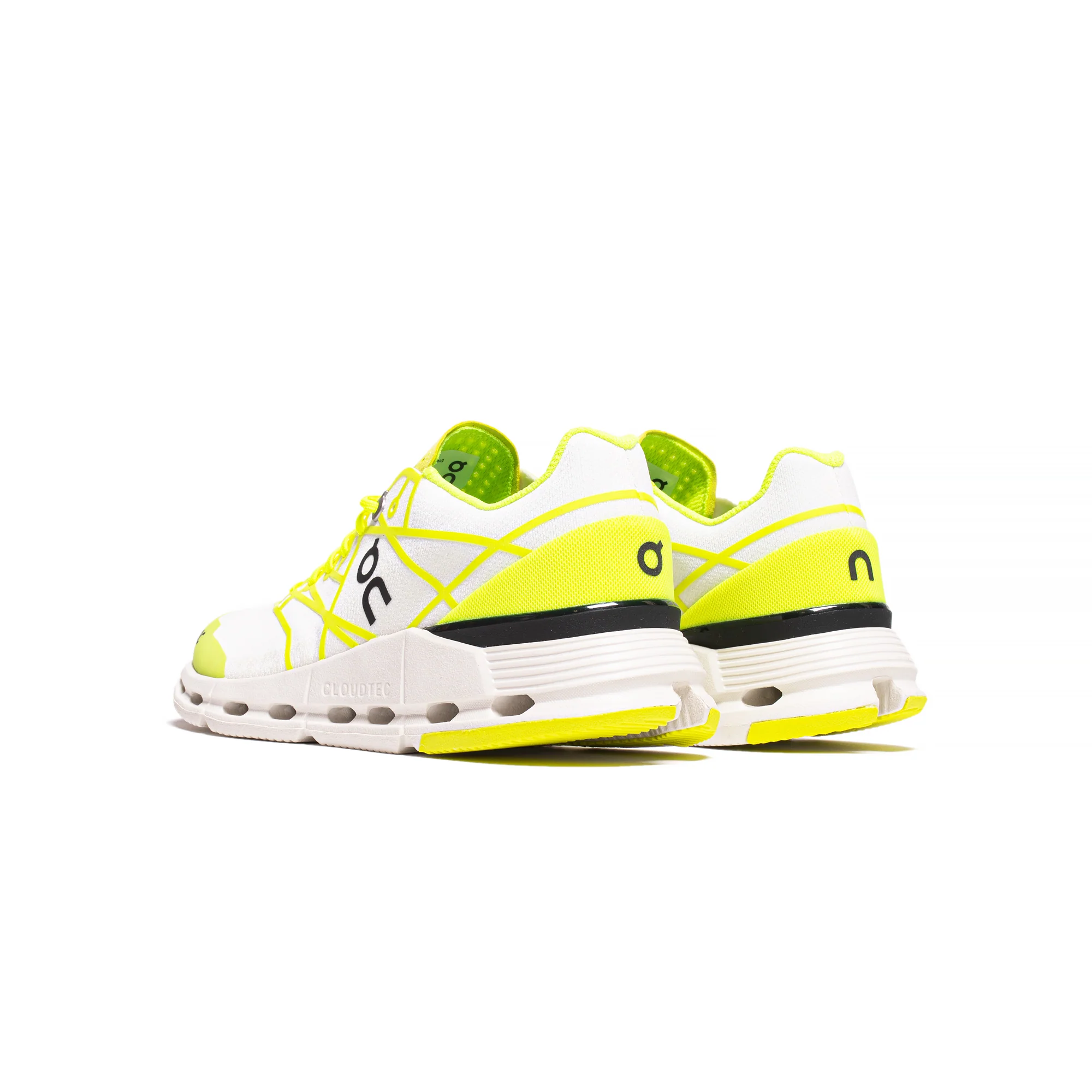 On! Womens Cloudnova Z5 Shoes 'Neon/White' - Image 3