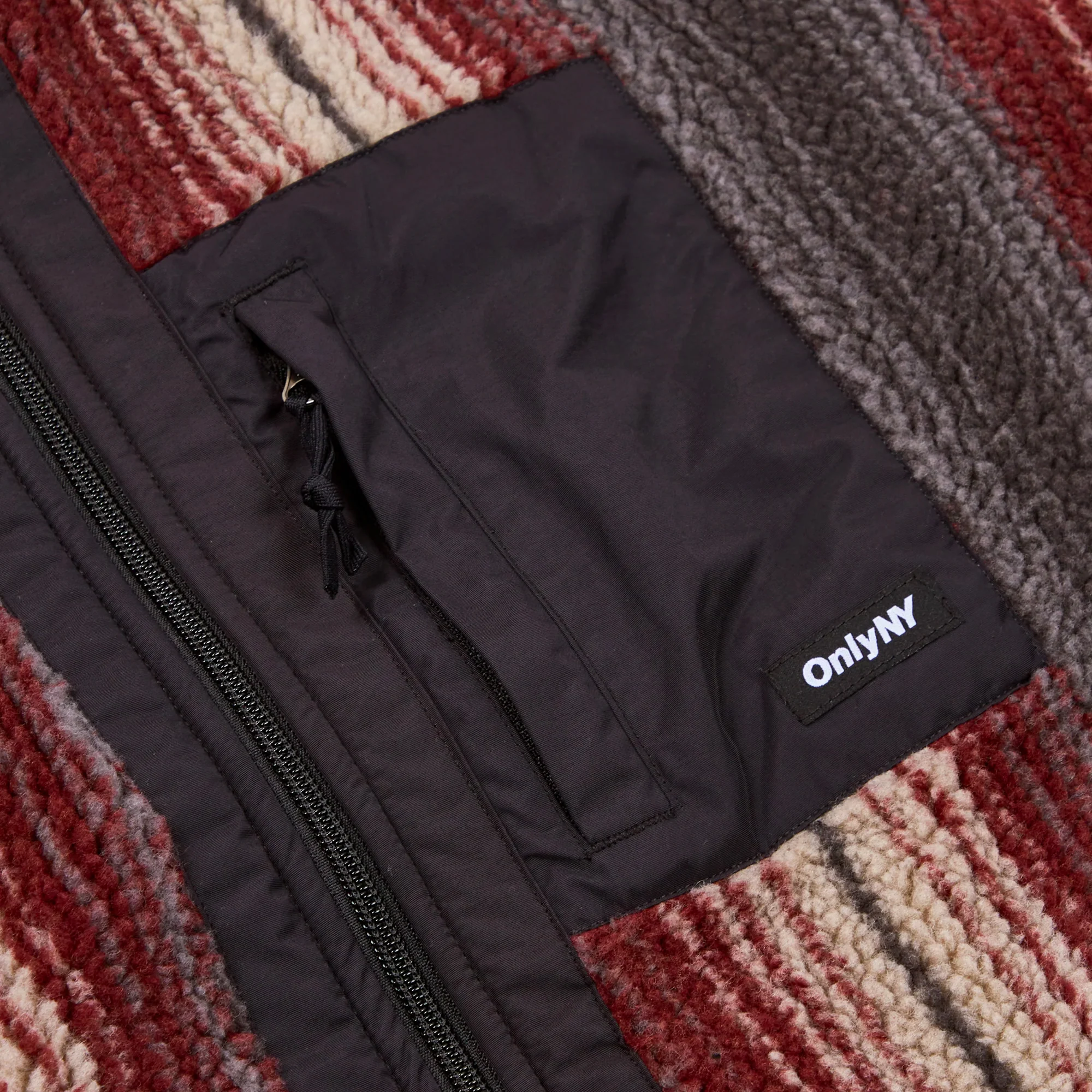 Only NY Mens Radiant Stripe Fleece Jacket - Image 3