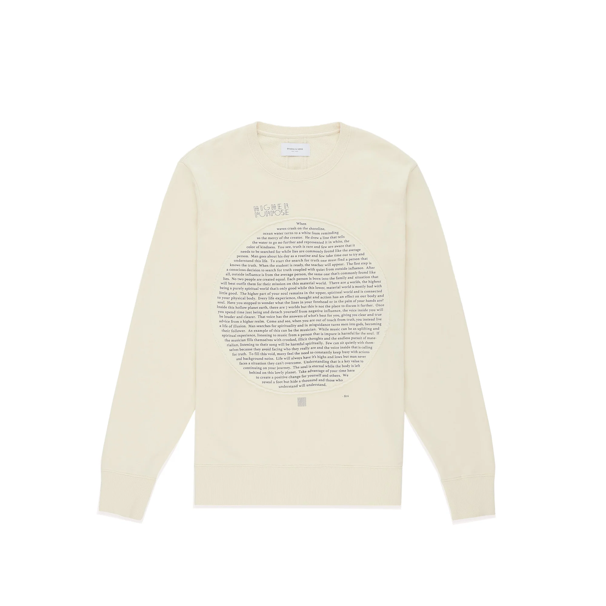 Ovadia & Sons Higher Purpose Crewneck Sweatshirt [P19149-10302]
