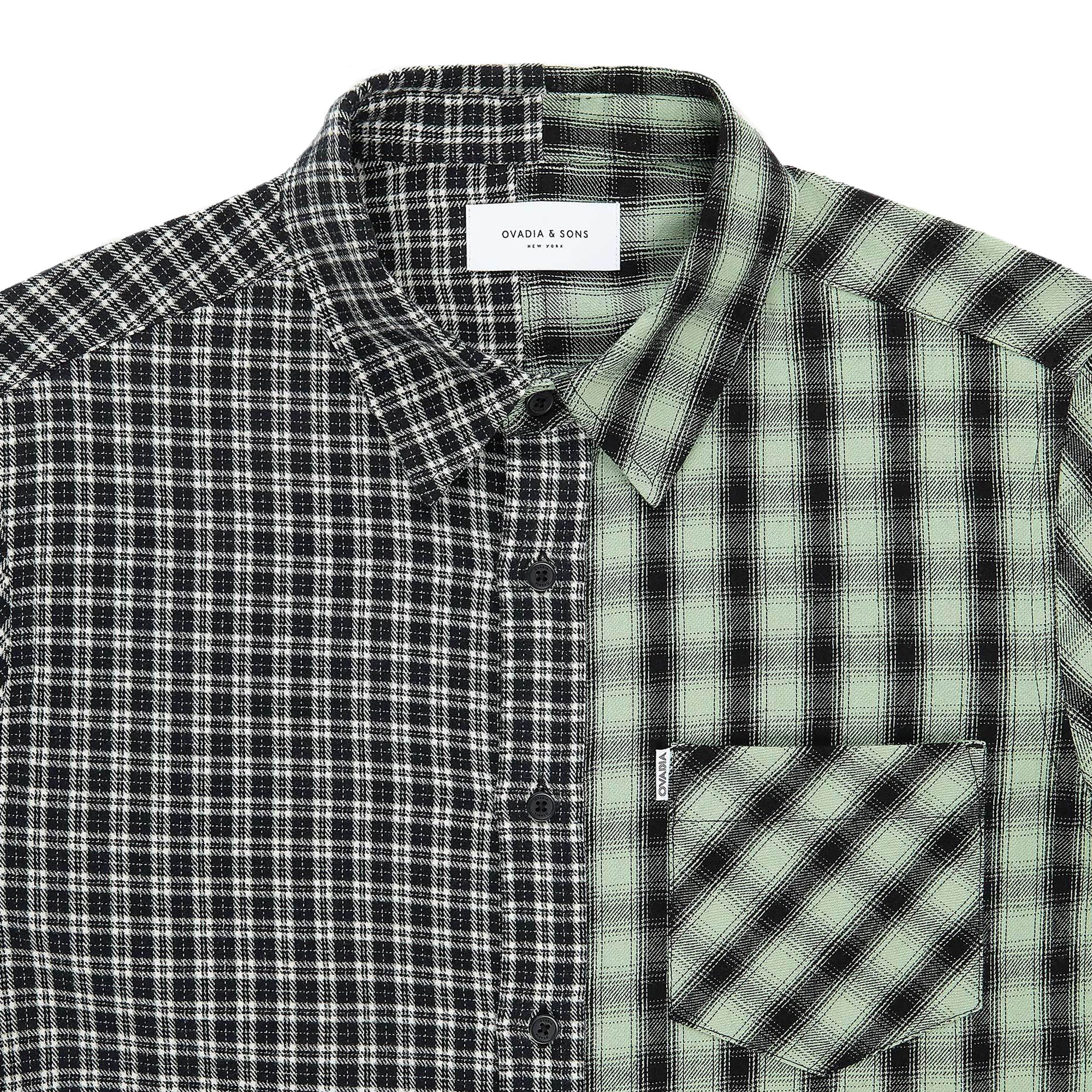 Ovadia & Sons Max Mixed Plaid Shirt [P19506-34053] - Image 2