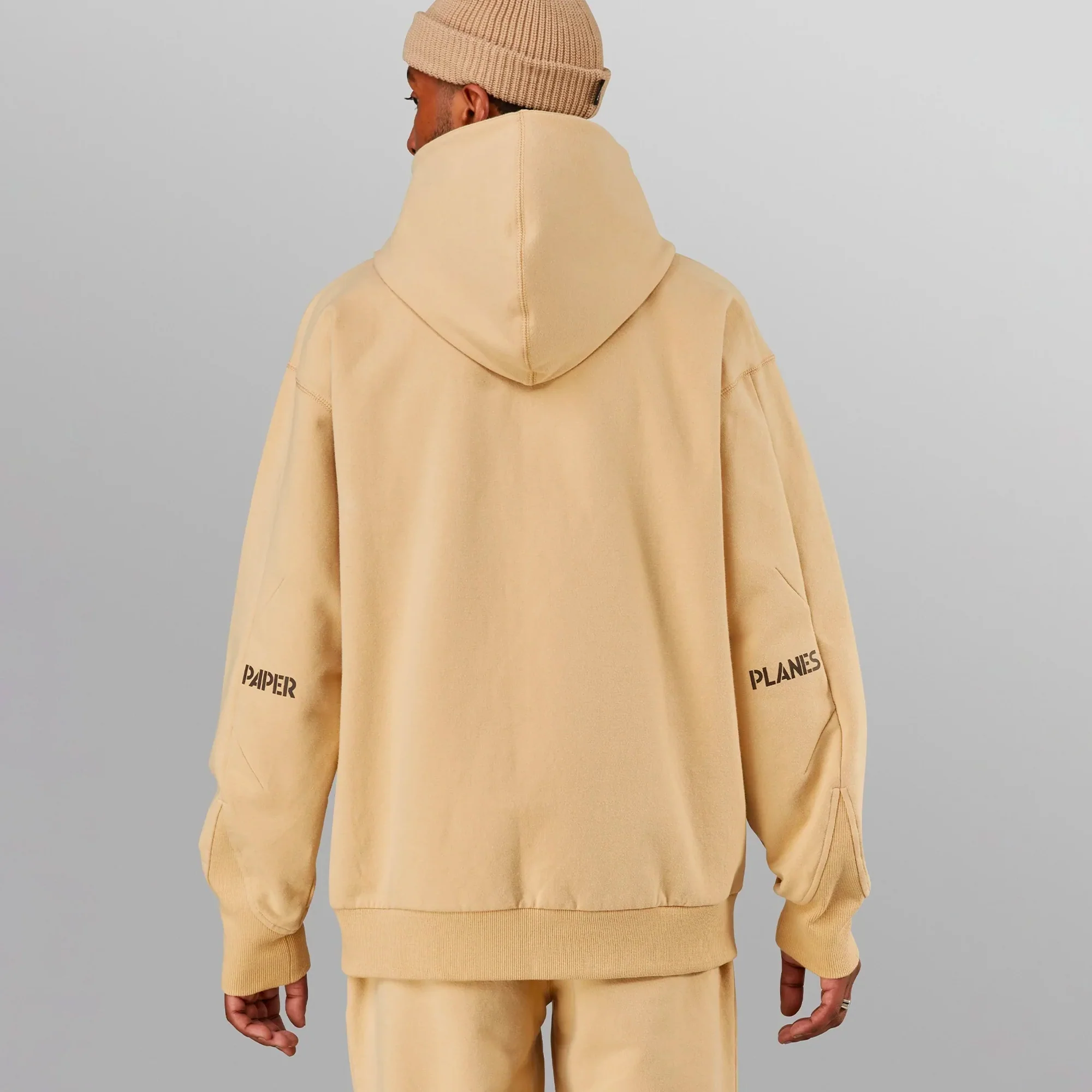 Paper Planes Mens Brushed Surface Fleece Hoodie - Image 2
