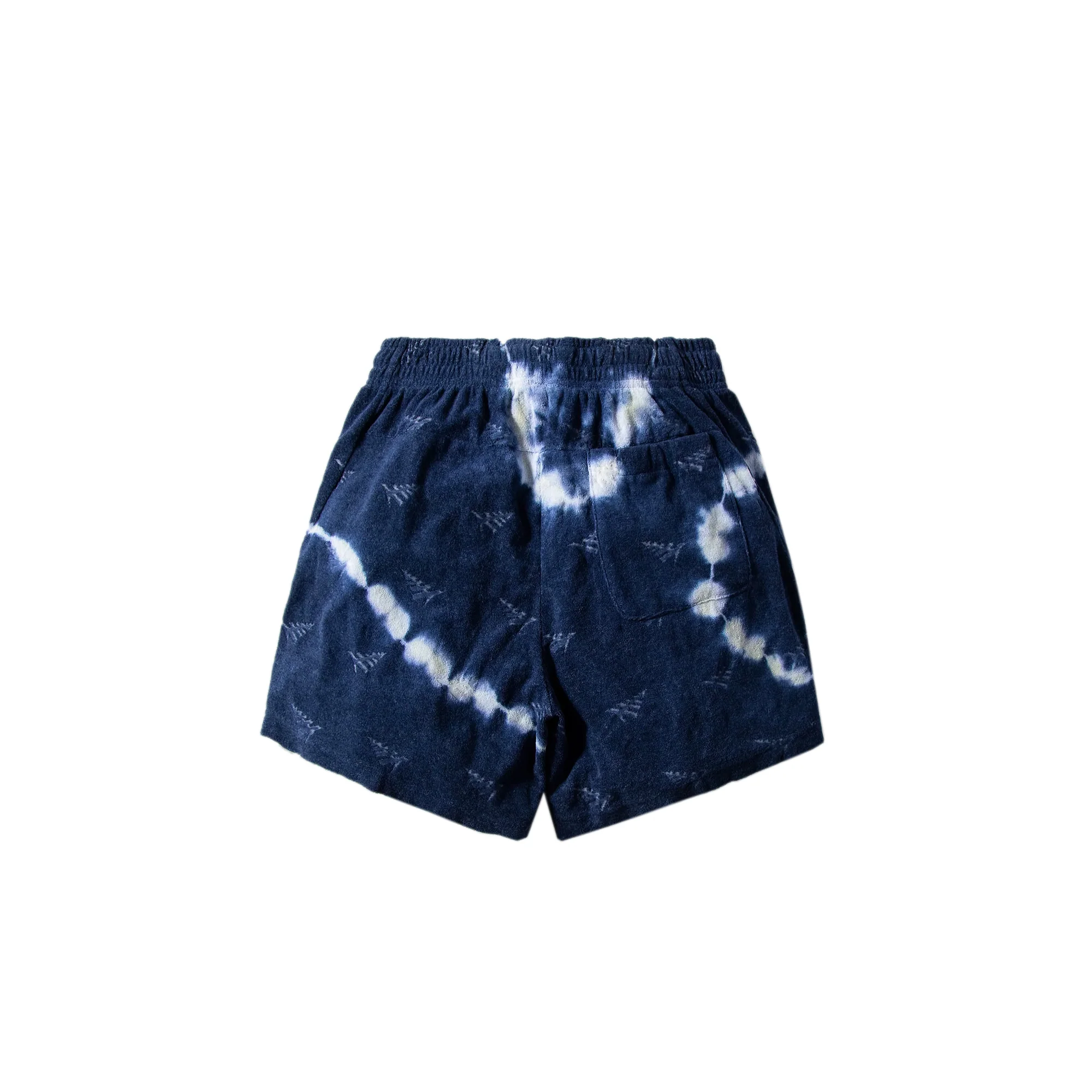 Paper Planes Mens Tie Dye Jacquard Terry Cloth Shorts - Image 2