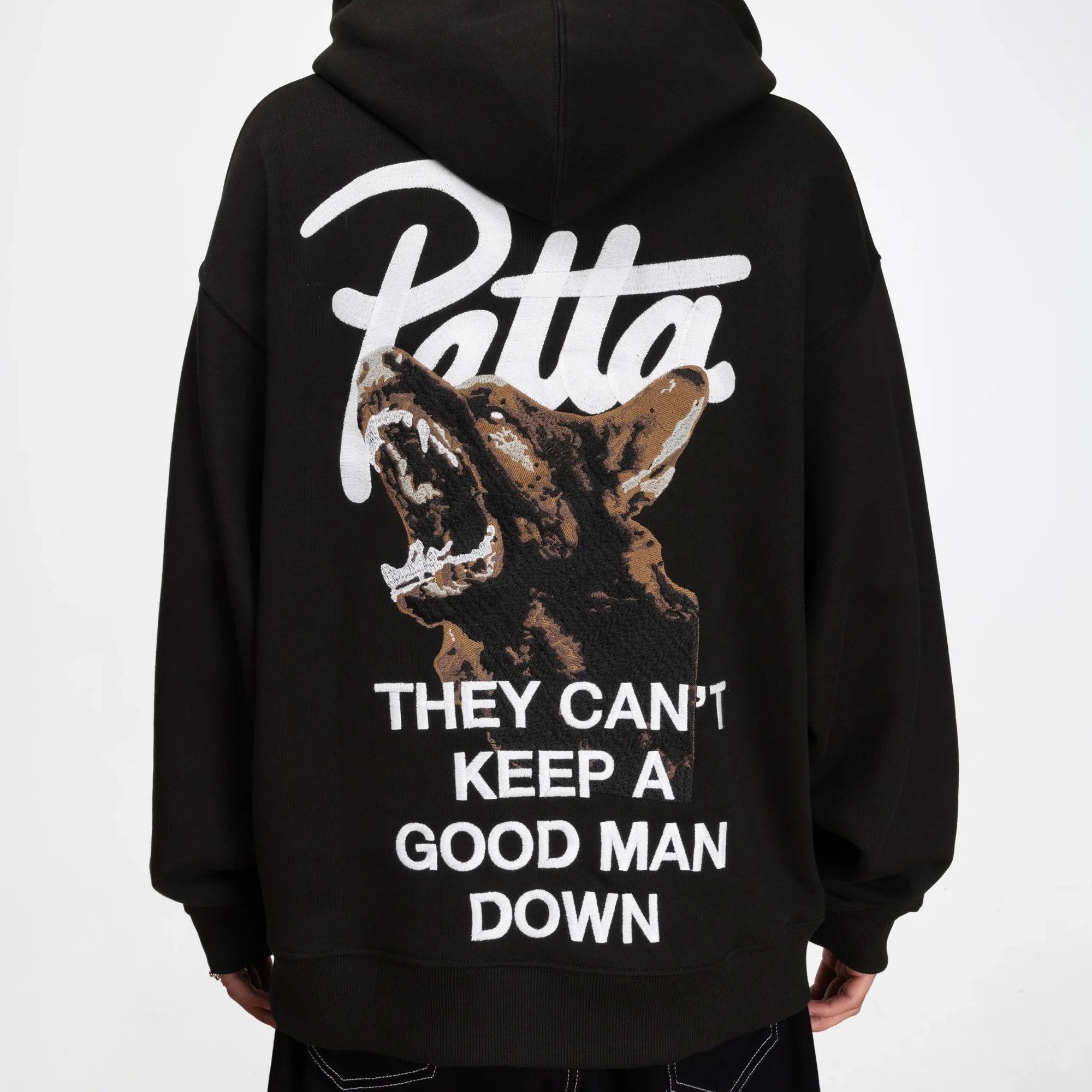 Patta Mens Bark Boxy Hoodie - Image 3