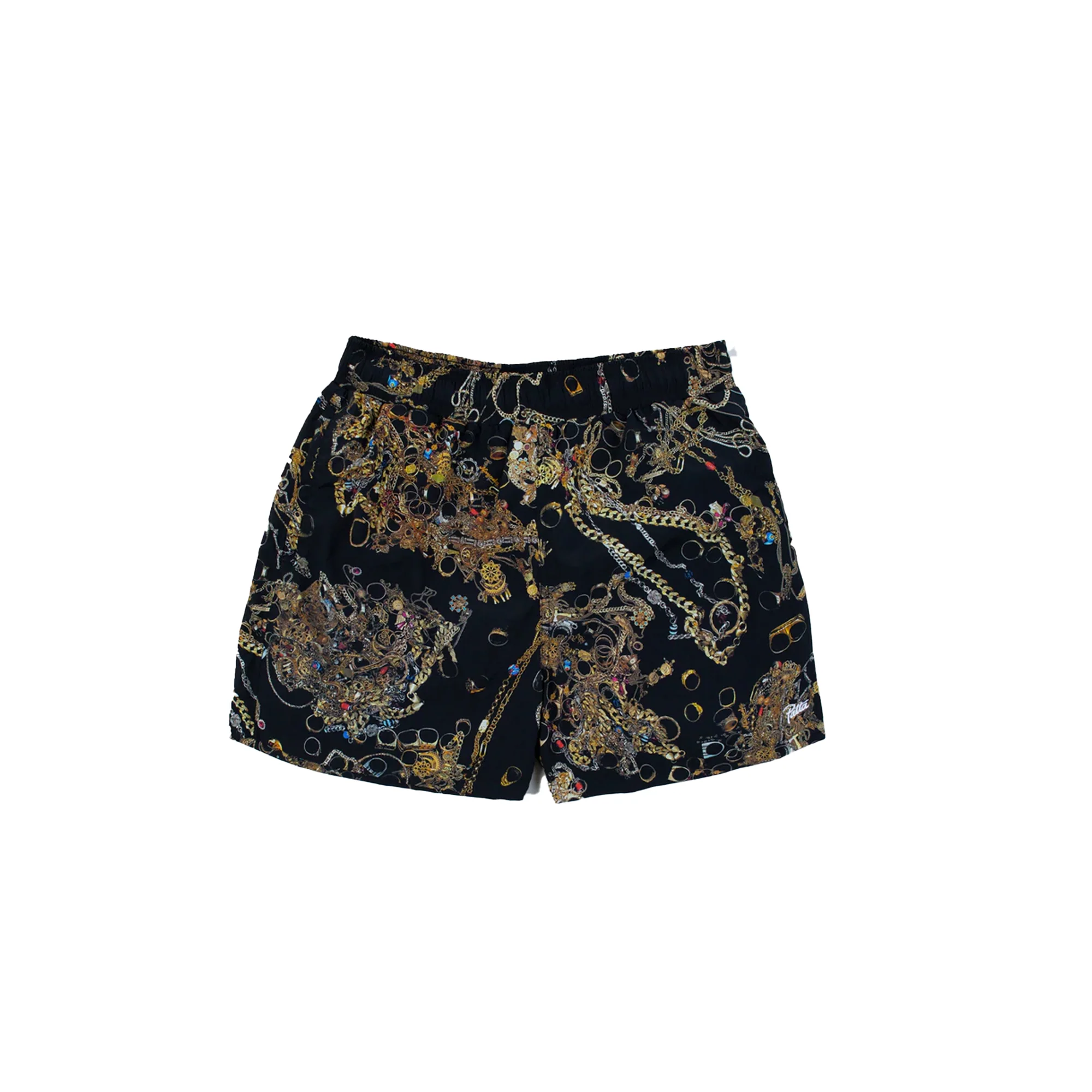Patta Mens Chains Swim Shorts 'Black/Chains AOP'