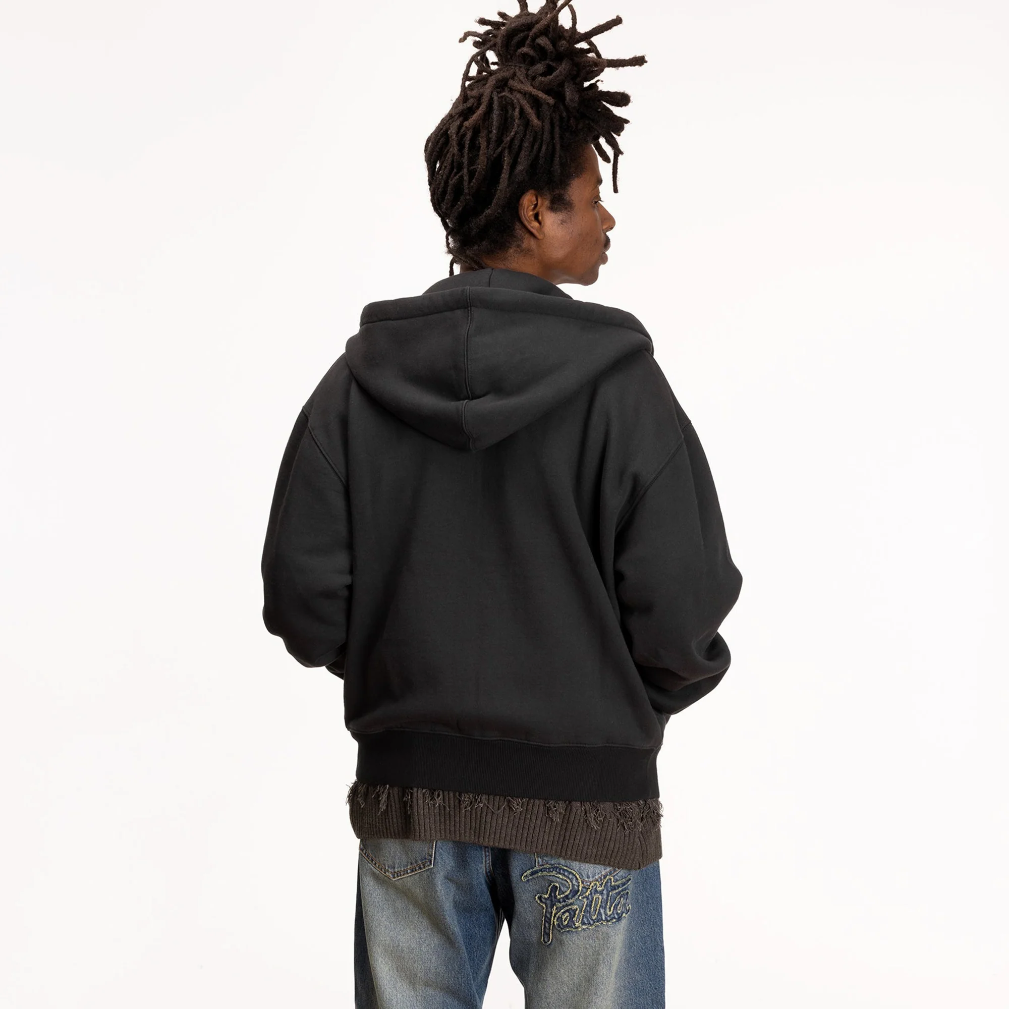 Patta Mens Classic Zip Up Hooded Sweater - Image 2