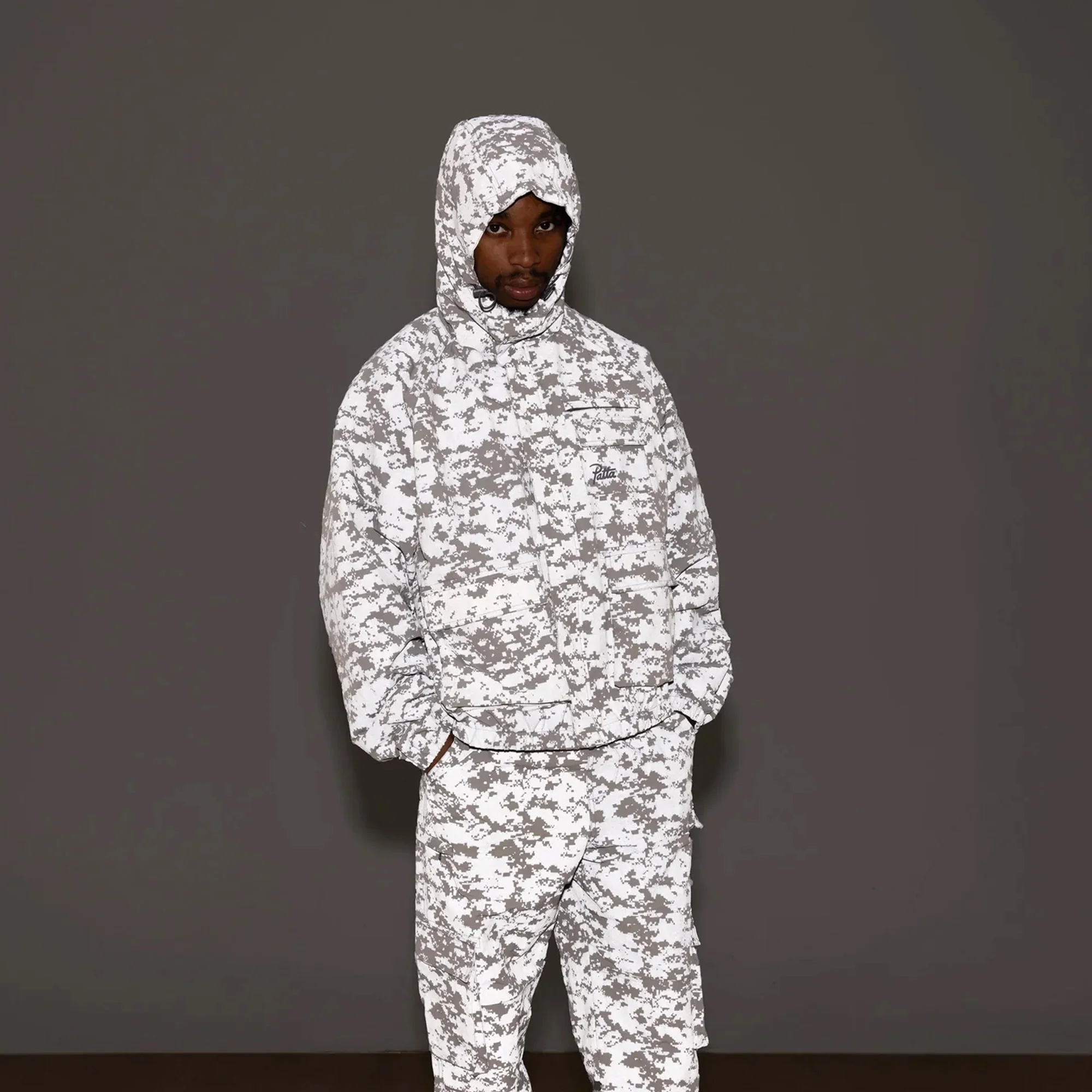 Patta Mens Digi Camo Reflective Jacket - Image 2