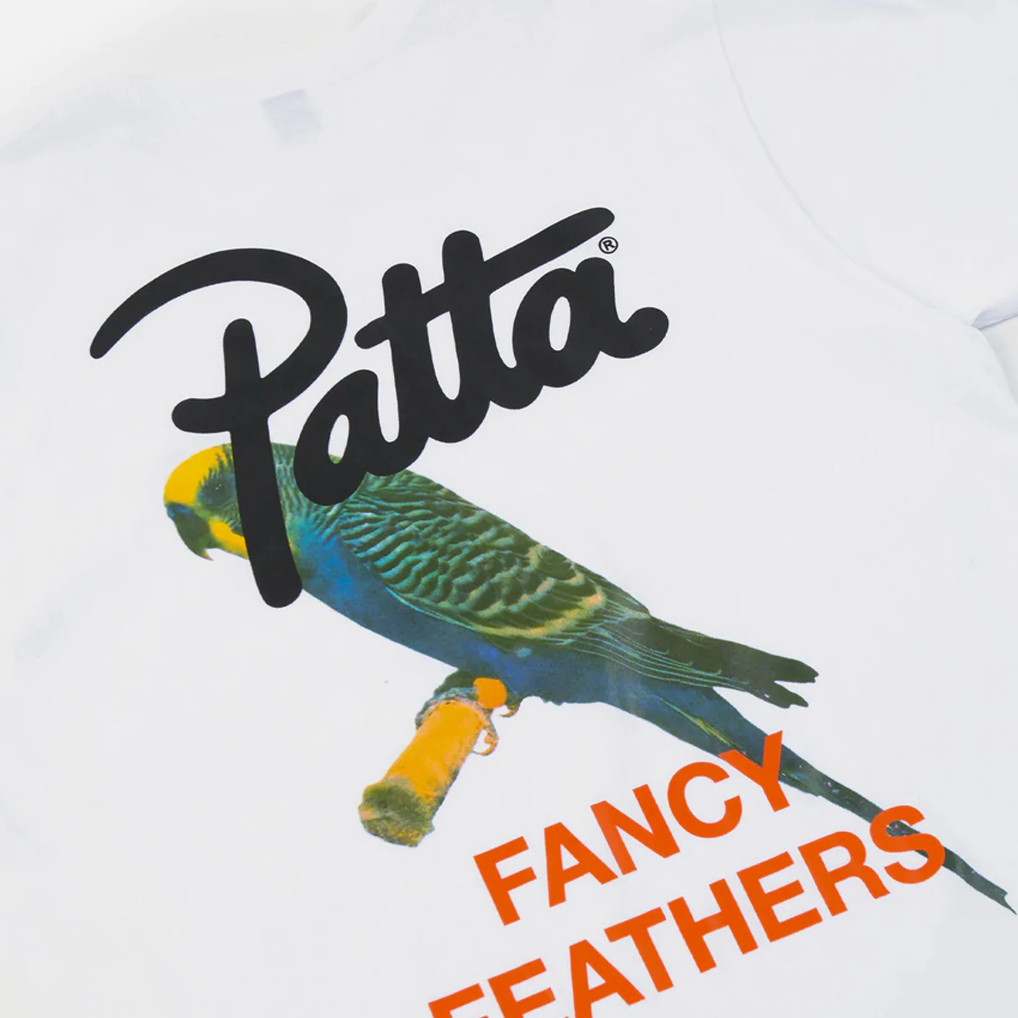 Patta Mens Fancy Feather T-Shirt 'White' - Image 3