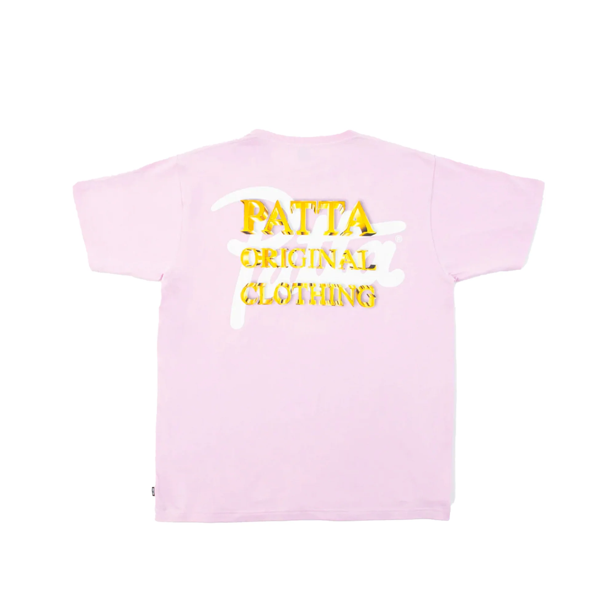 Patta Mens Gold Logo T-Shirt 'Orchid Bouquet' - Image 2