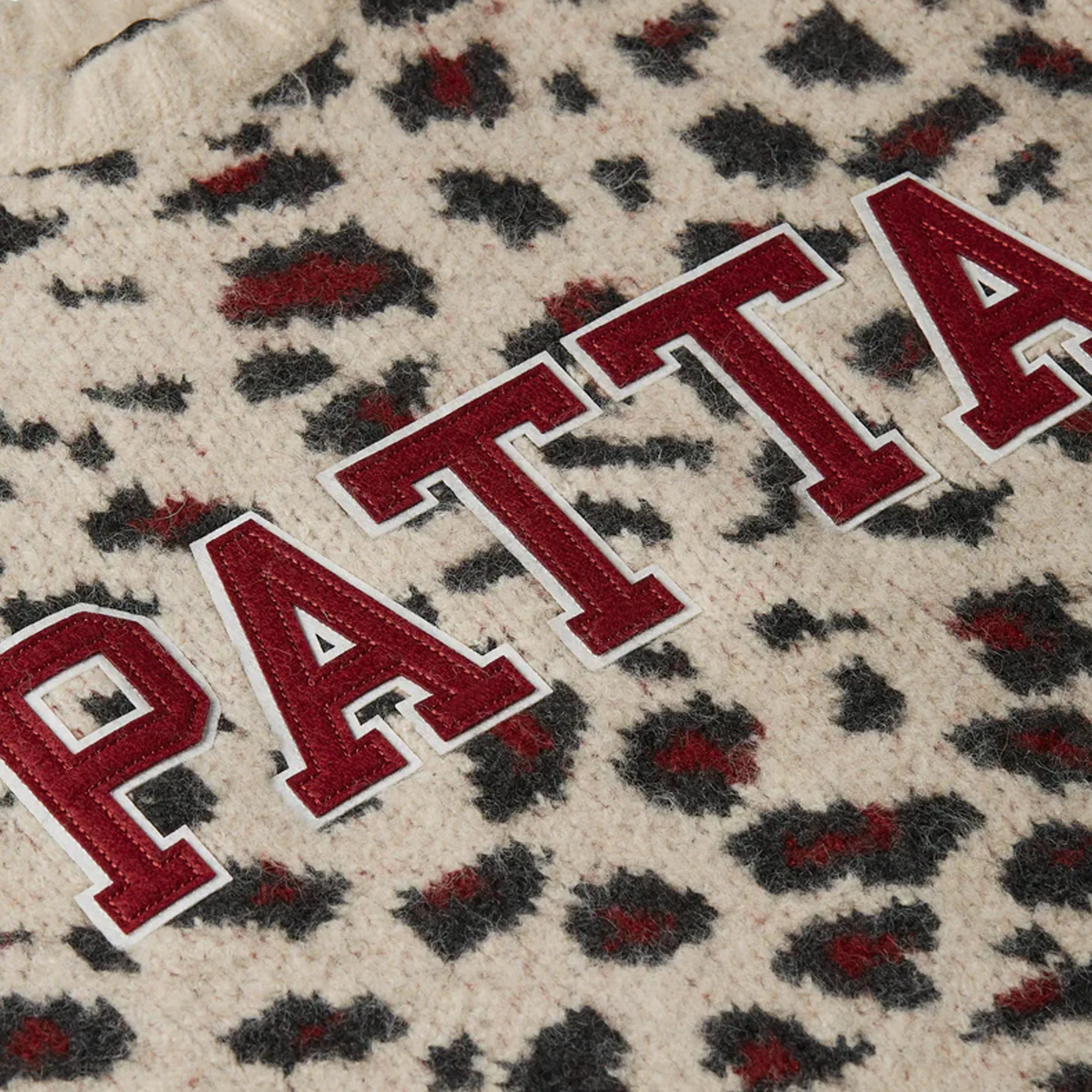 Patta Mens Leopard Brushed Knit Sweater - Image 4