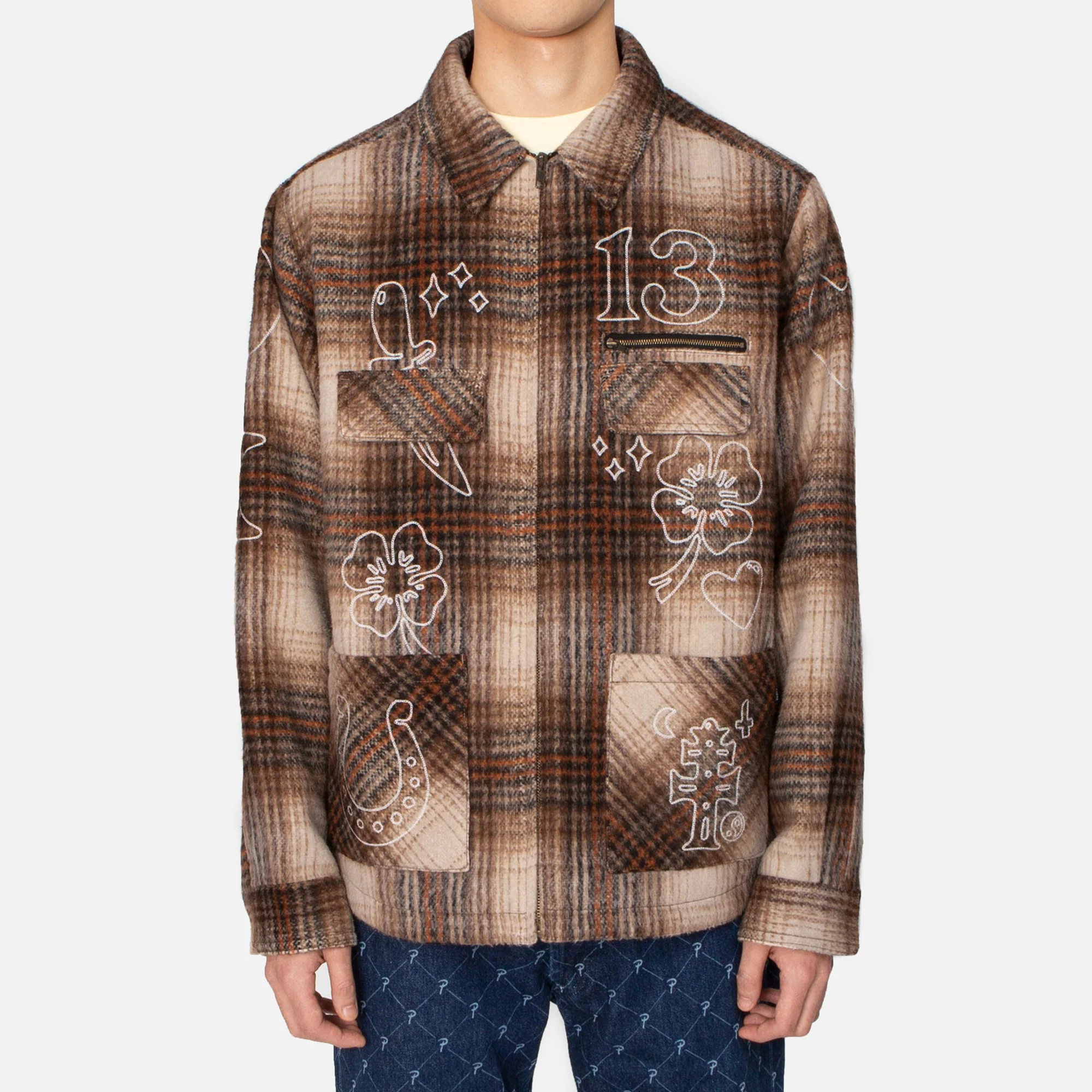 Patta Mens Lucky Charm Shirt Jacket 'Lucky Check' - Image 2