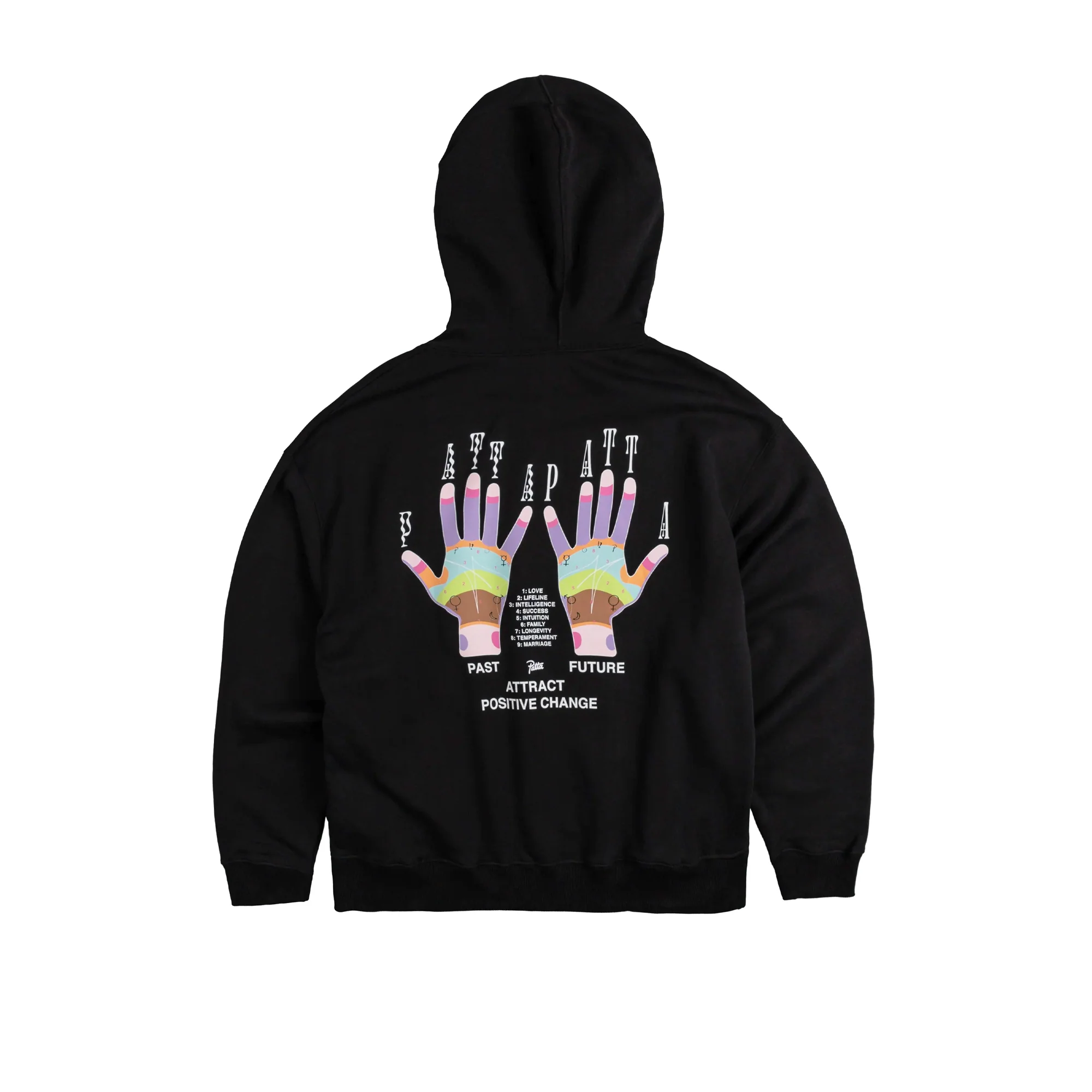 Patta Mens Palmistry Boxy Hooded Sweater